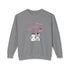 Meow Valentine's Day Unisex Lightweight Crewneck Sweatshirt