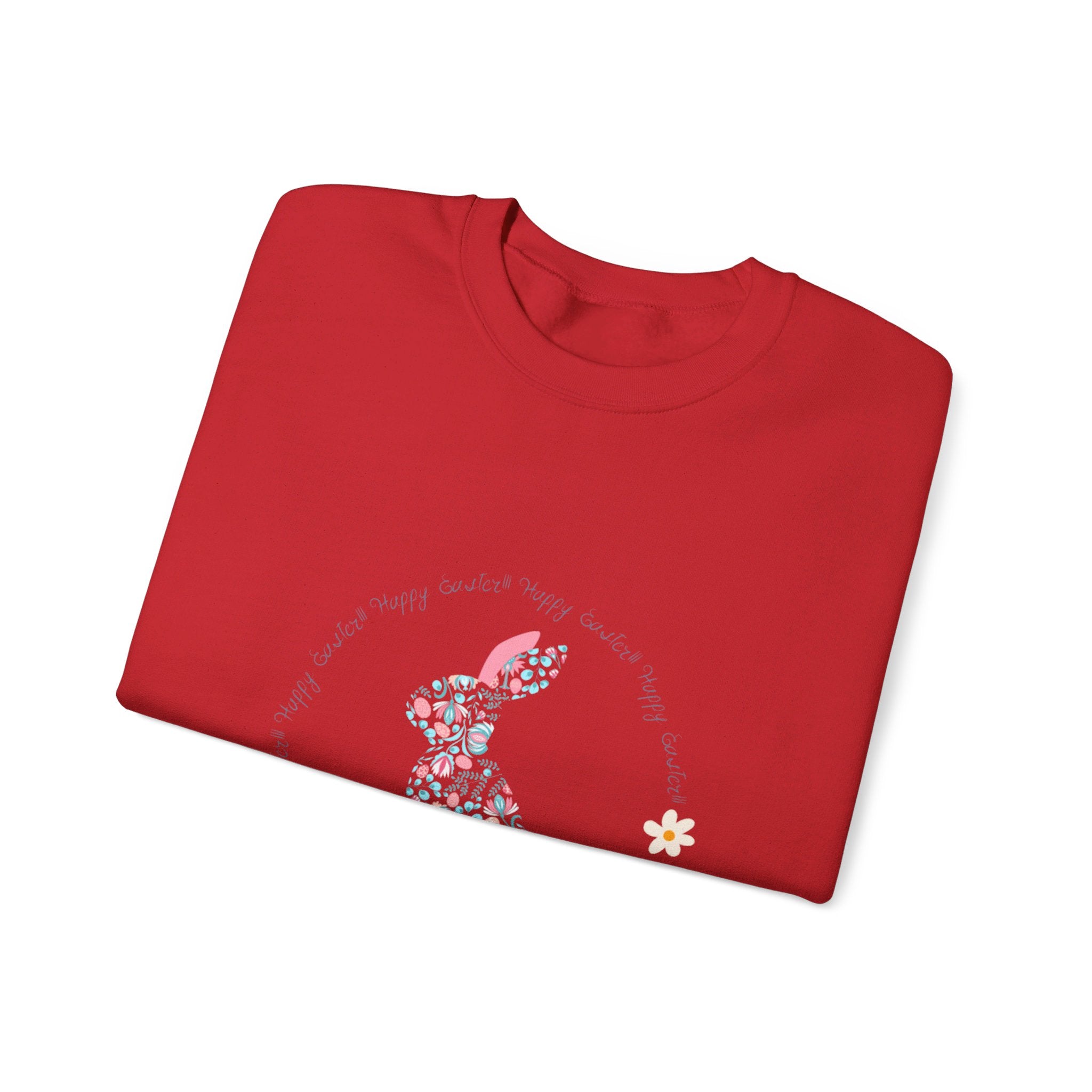 Happy Easter Rabbit Day Unisex Heavy Blend™ Crewneck Sweatshirt