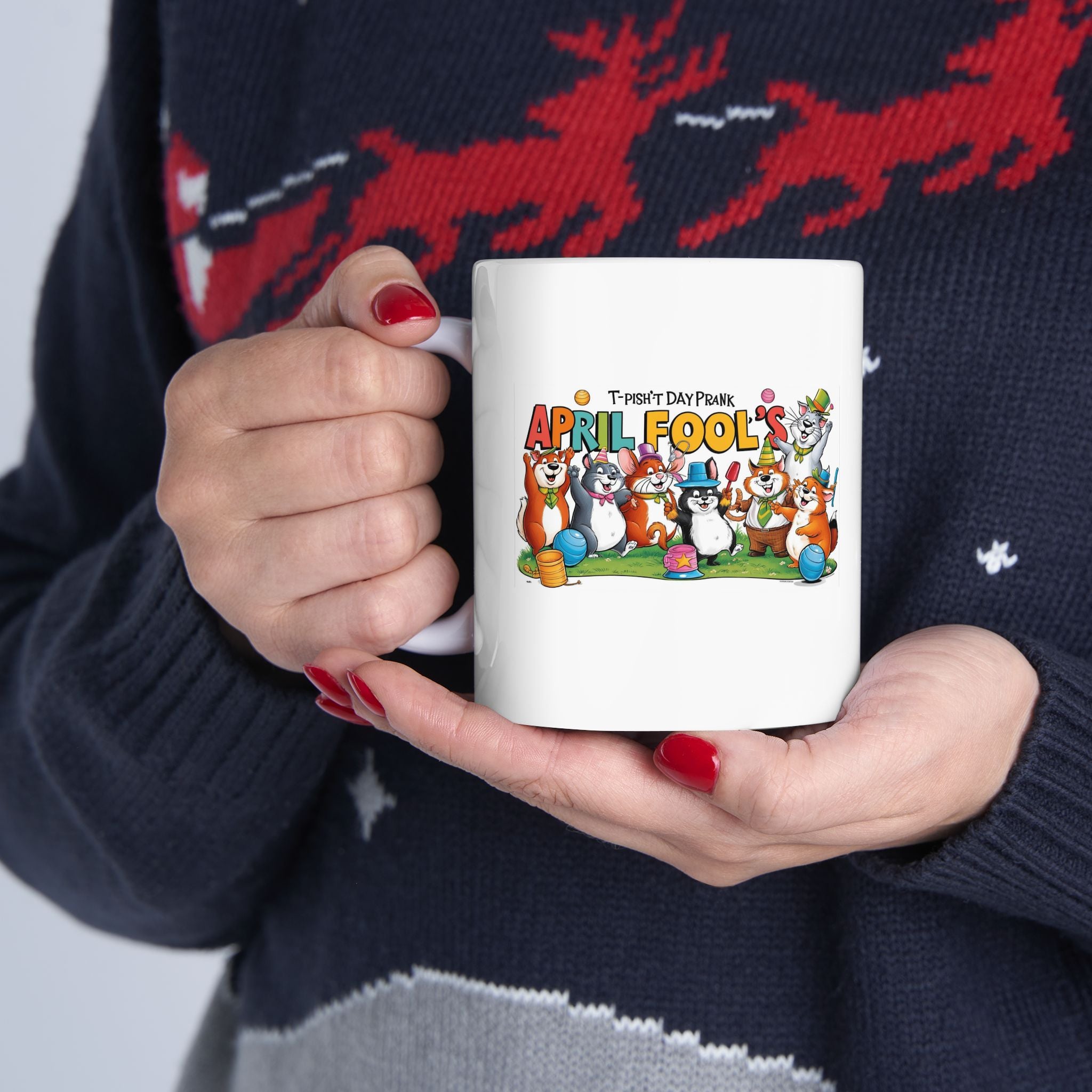 T-Pish'-T Day Prank Ceramic Mug