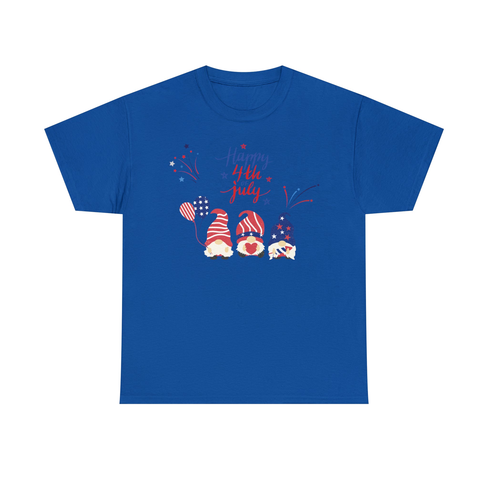 Happy 4th Of July Gnome Unisex Heavy Cotton Tee