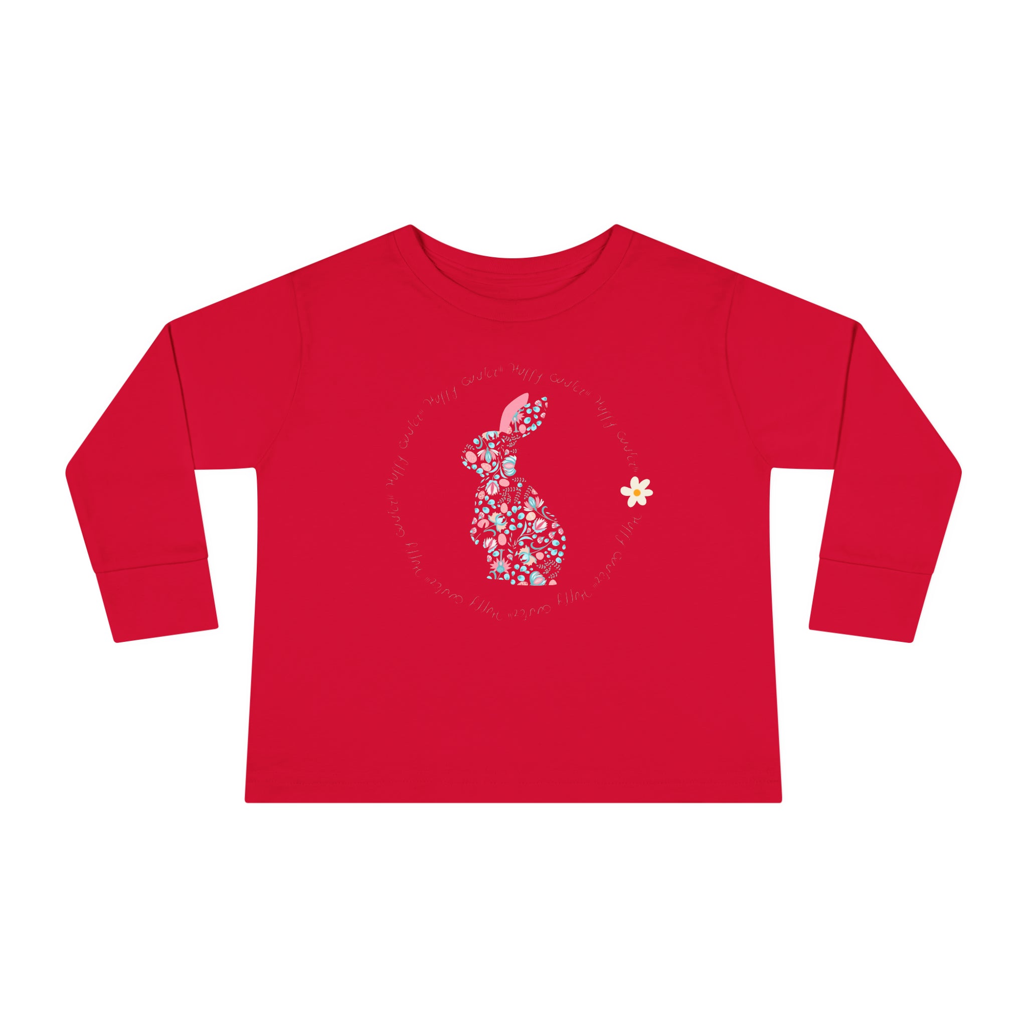 Happy Easter Rabbit Day Toddler Long Sleeve Tee