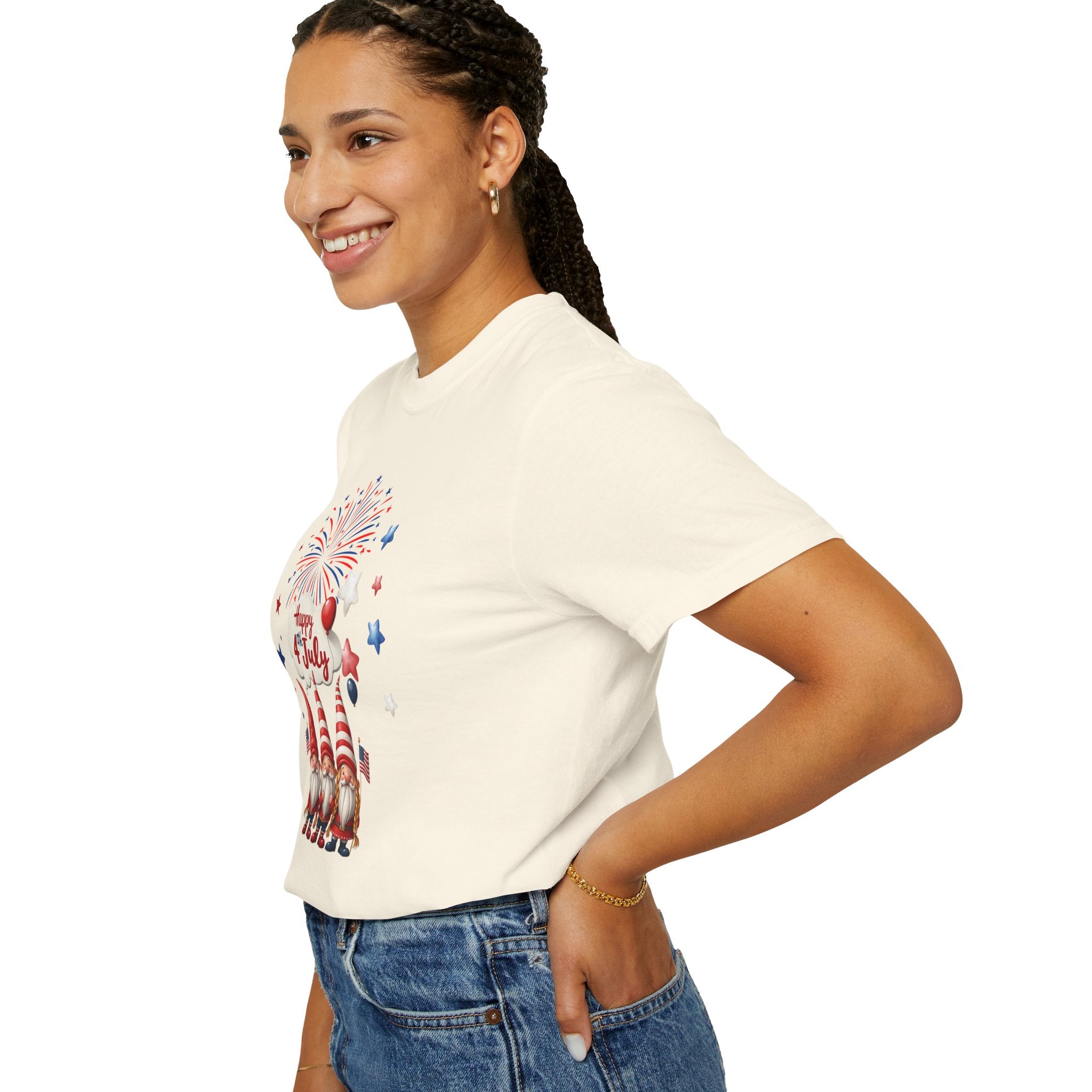 Gnome 4th of July T-shirt for 4th of July, Unisex Summer Tee