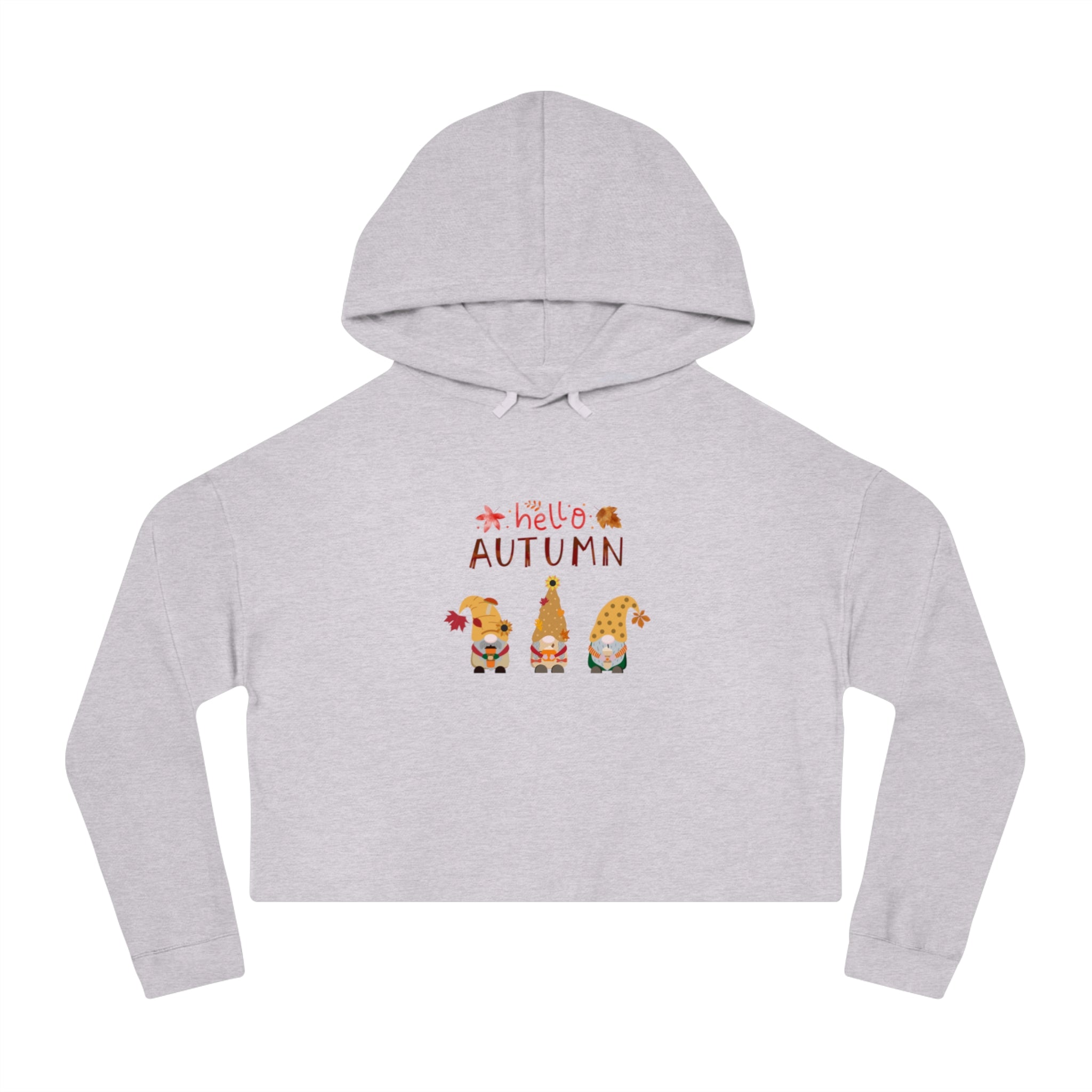 Autumn Season Women’s Cropped Hooded Sweatshirt