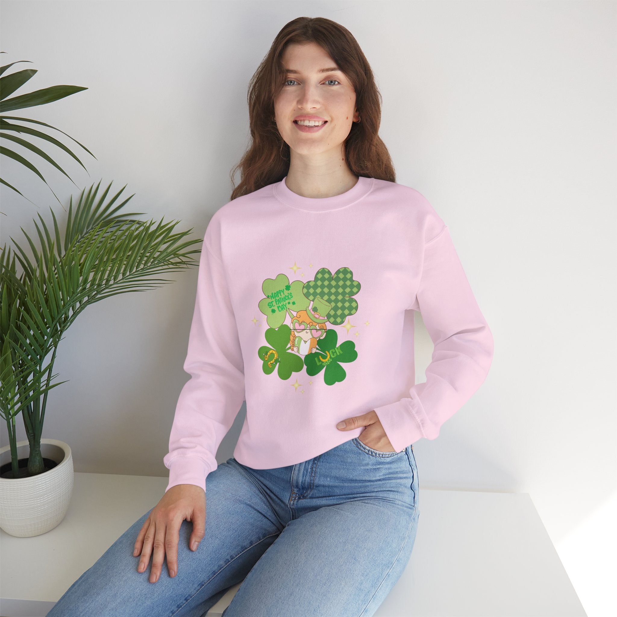 Retro St. Paddy's Day Unisex Heavy Blend™ Crewneck Sweatshirt