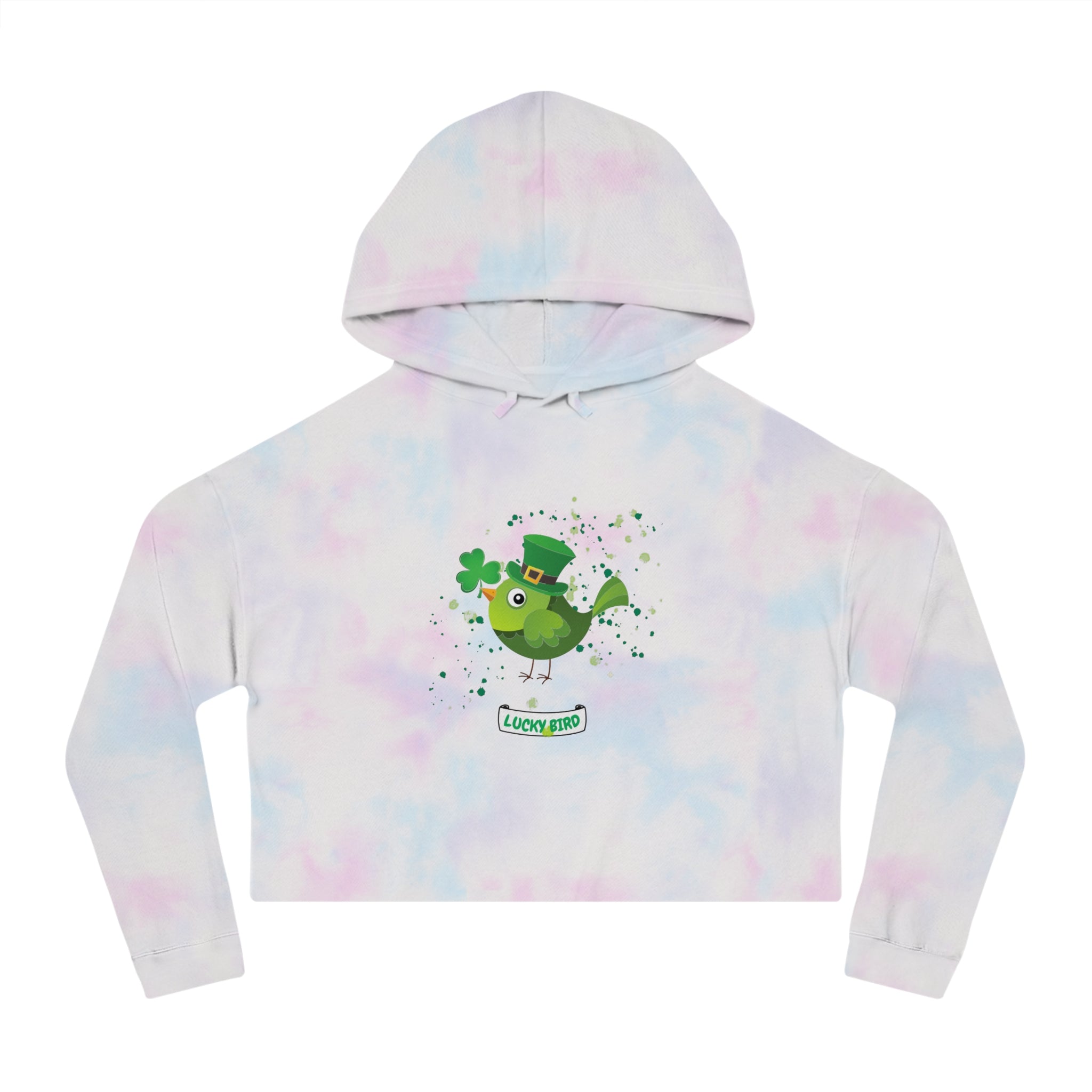 Lucky Bird Women’s Cropped Hooded Sweatshirt