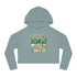 Rolling With My Gnomies Cropped Hooded Sweatshirt for Women | Trendy Spring Fashion