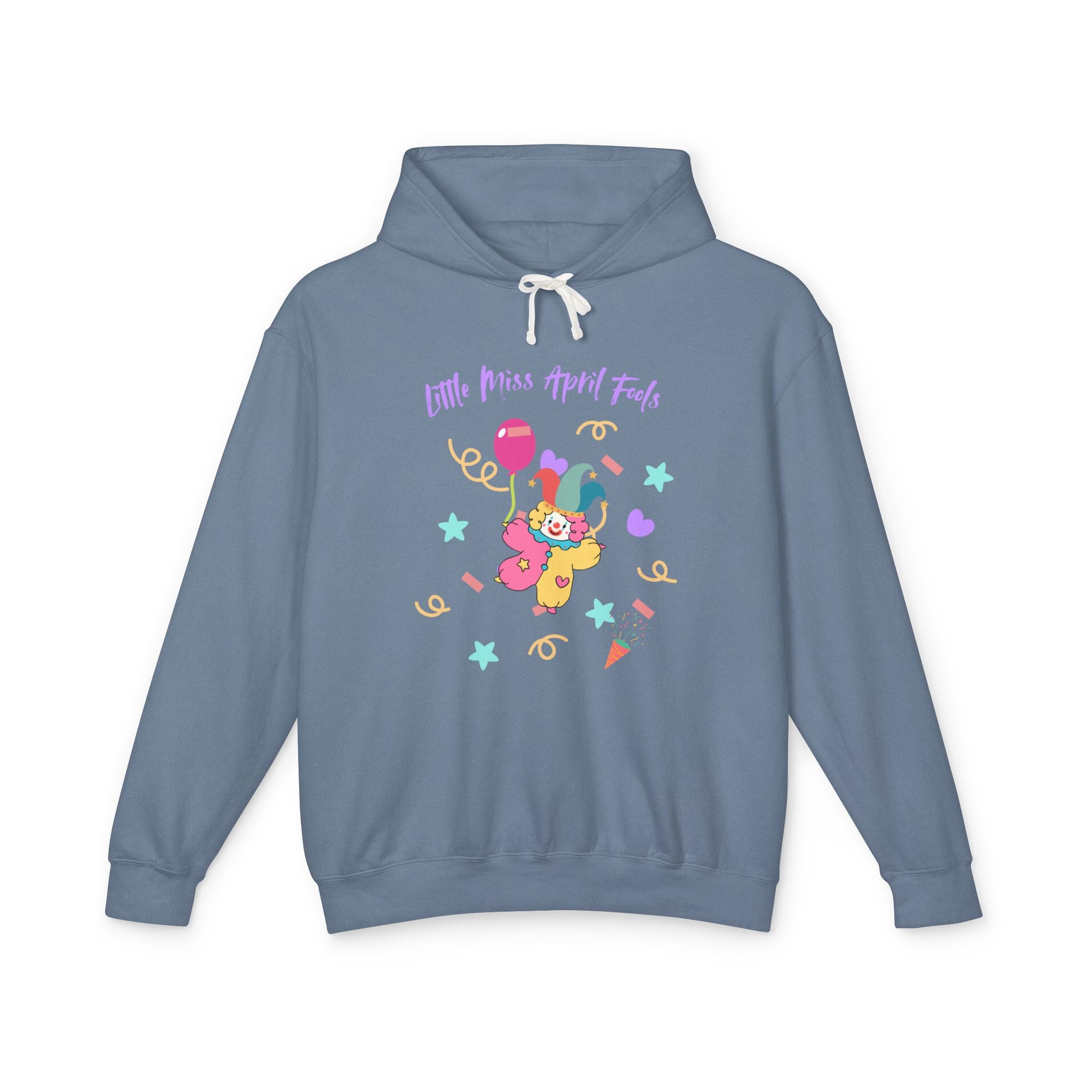 Little Miss April Fool's Day Unisex Lightweight Hooded Sweatshirt