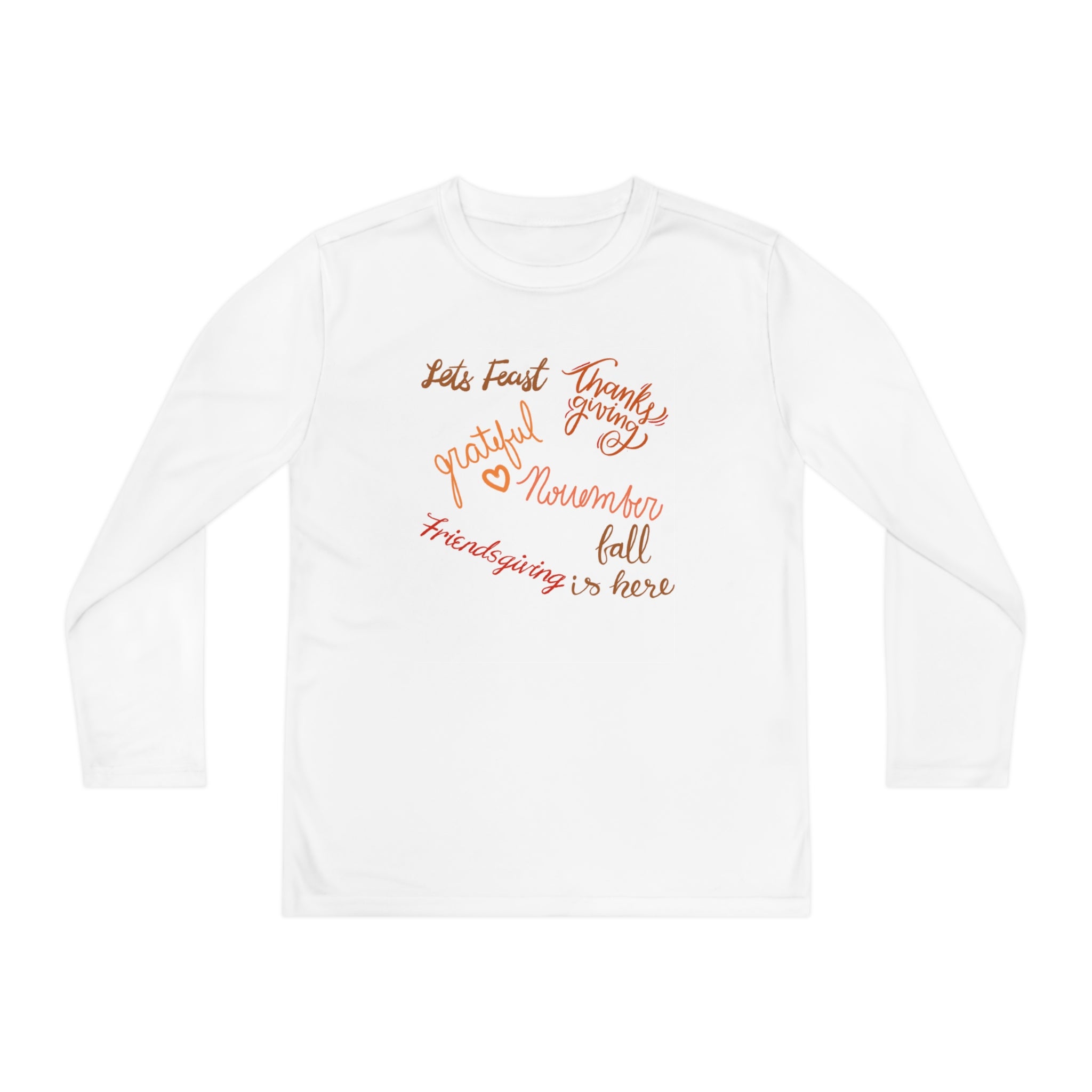 Thanksgiving Season Youth Long Sleeve Competitor Tee