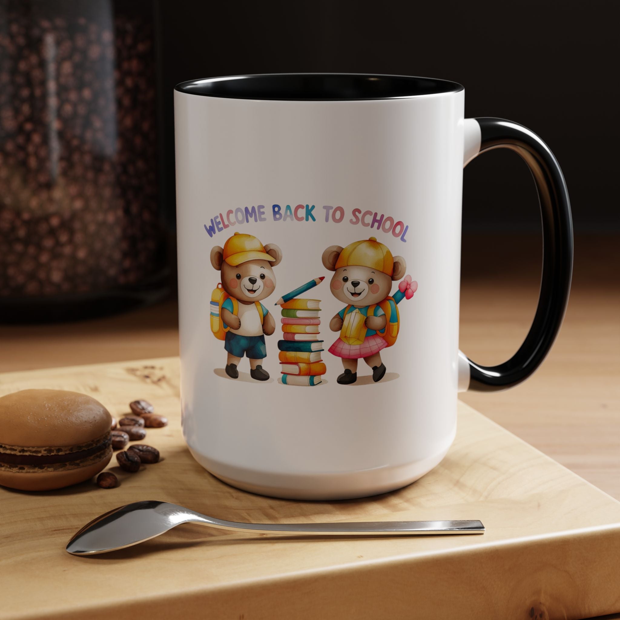 Welcome Back to School Bear Coffee Mug - 11oz, 15oz