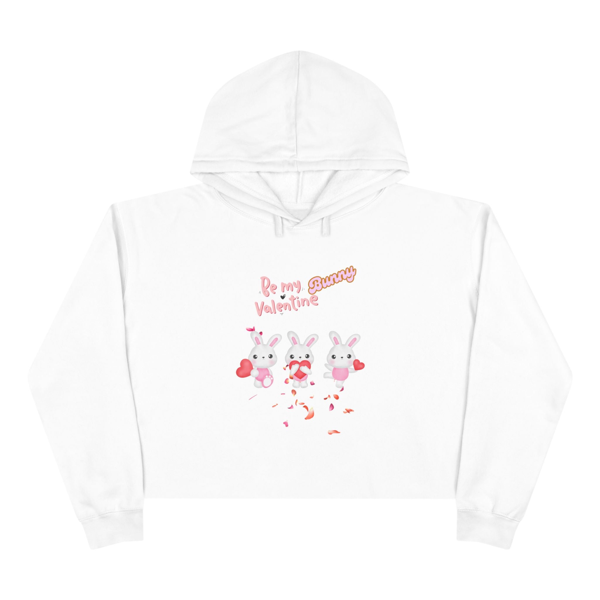My Bunny Valentine Crop Hoodie