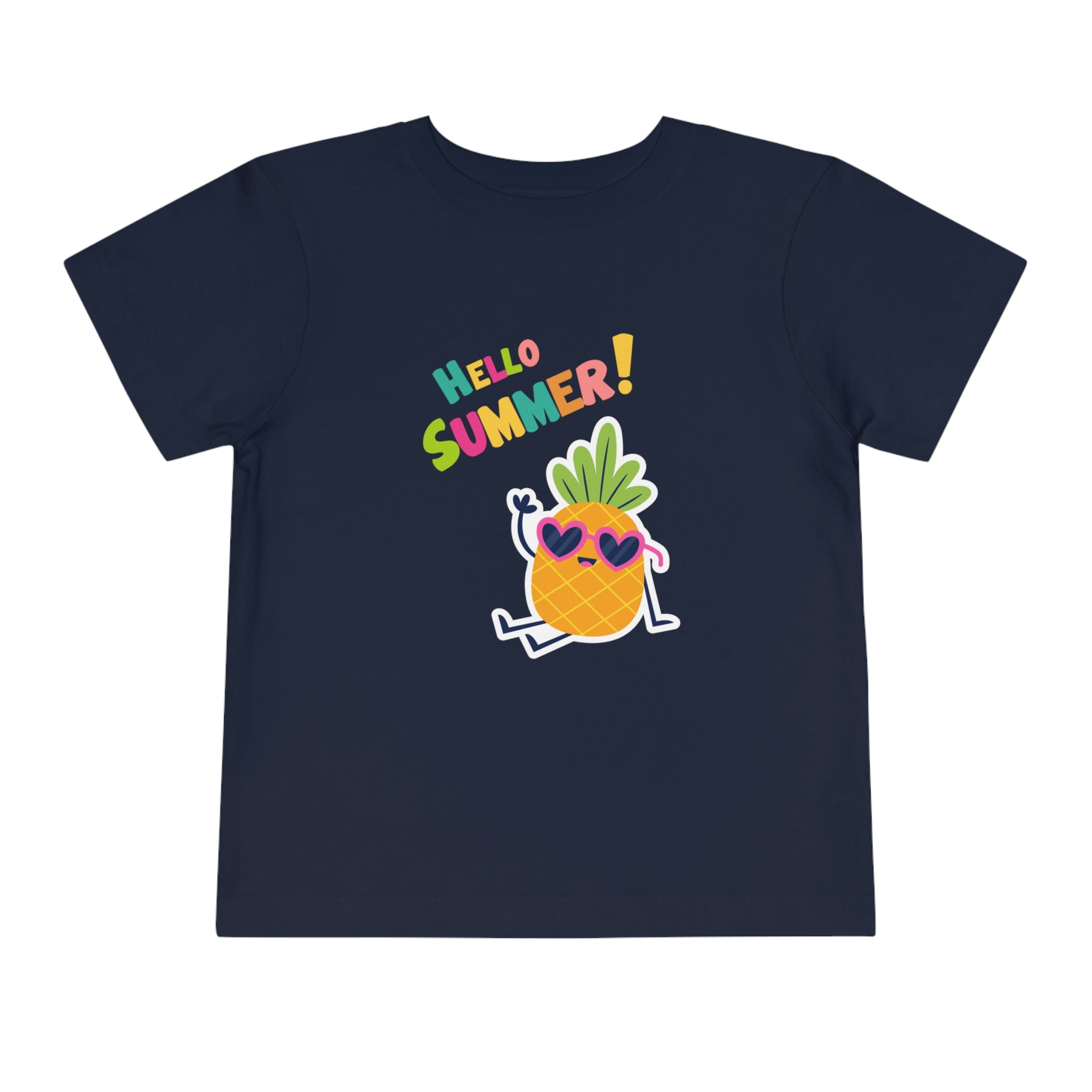 Hello Pineapple Summer Toddler Short Sleeve Tee