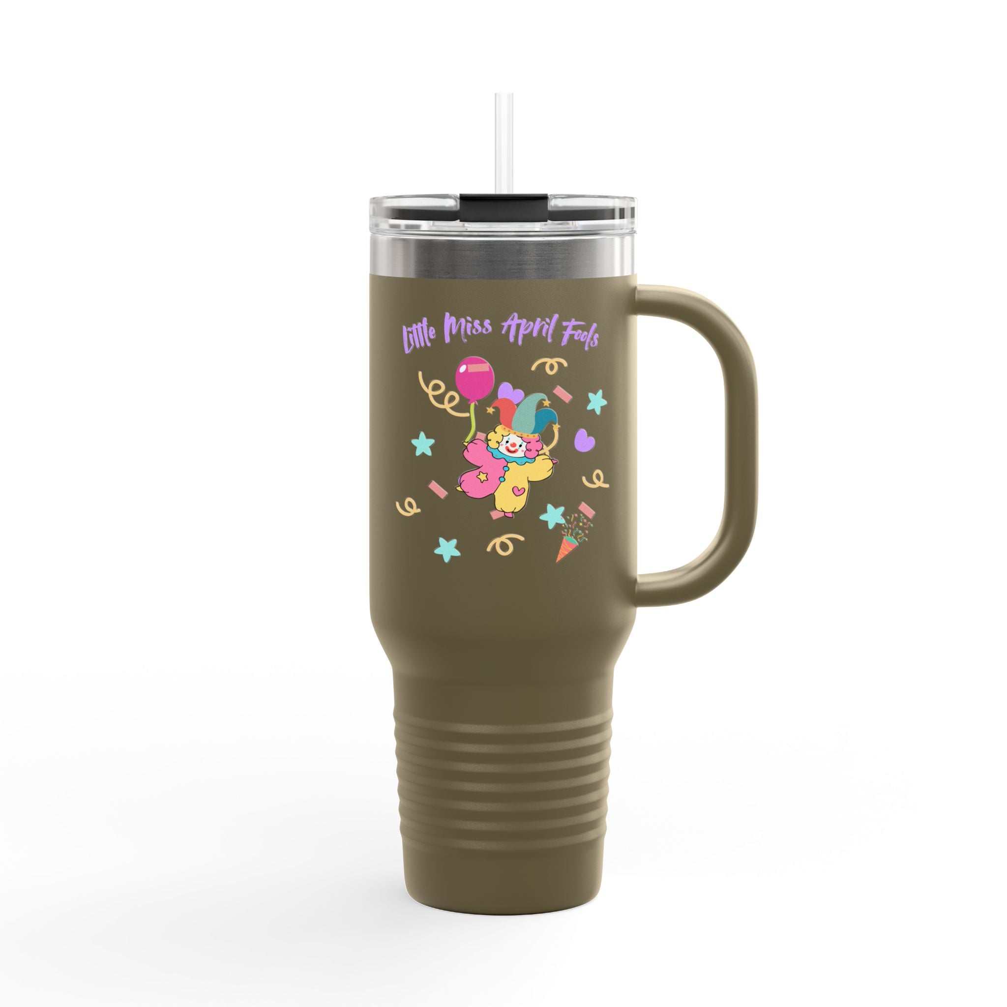 Little Miss April Fool's Day Insulated Travel Mug