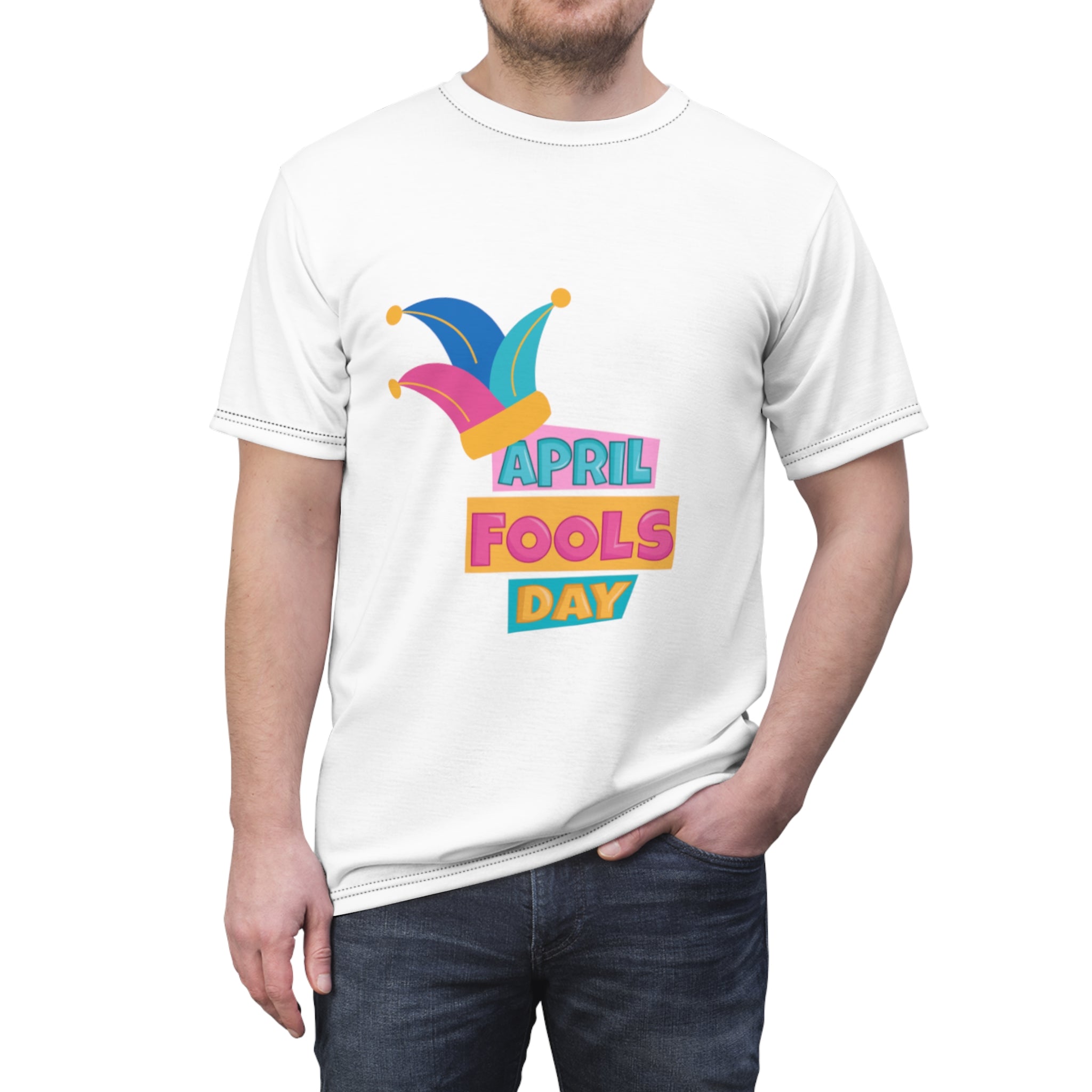 All Fool's Day Unisex Cut & Sew Tee (AOP)