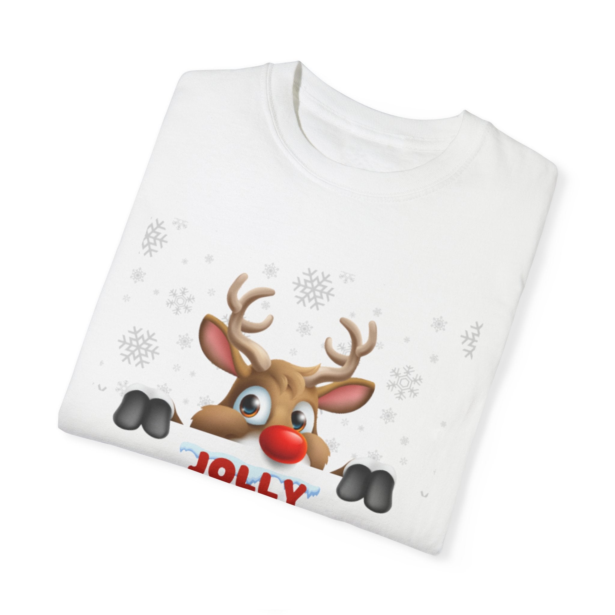 Jolly Christmas Unisex Garment-Dyed T-shirt