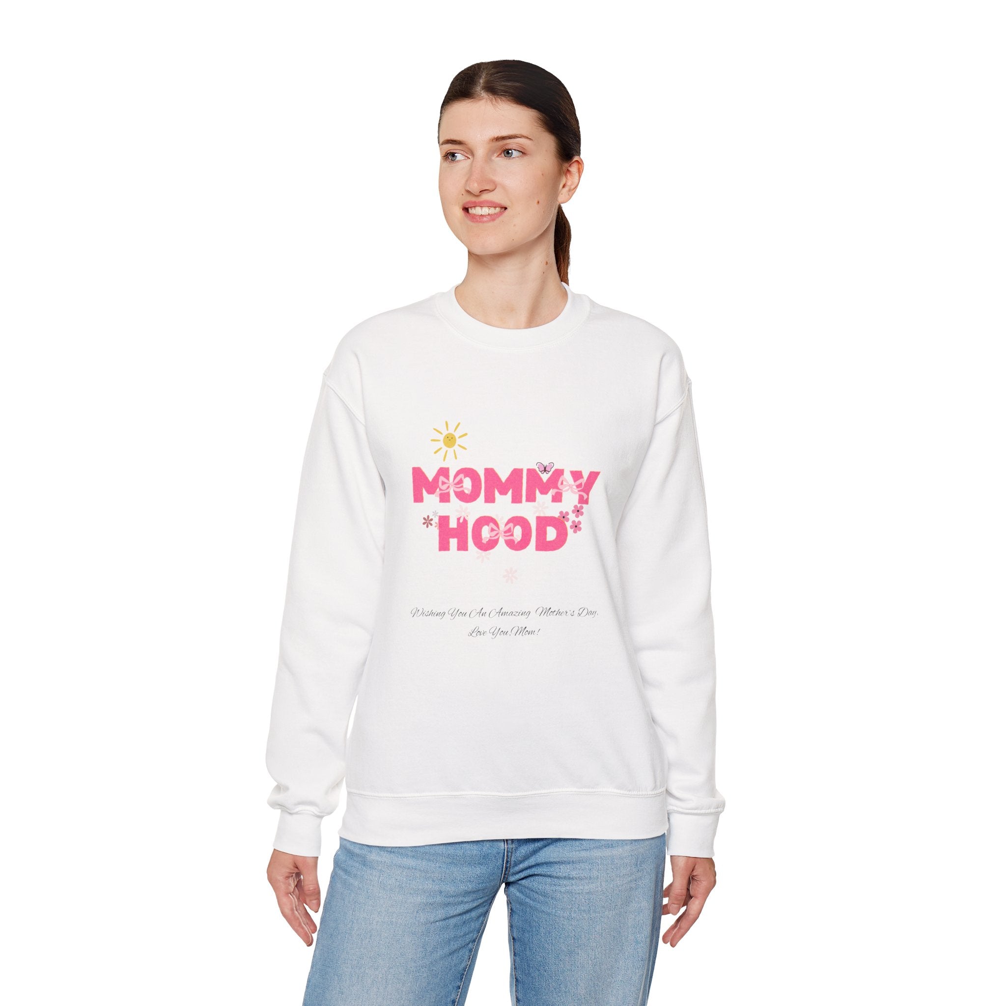 Mommy Hood Unisex Crewneck Sweatshirt