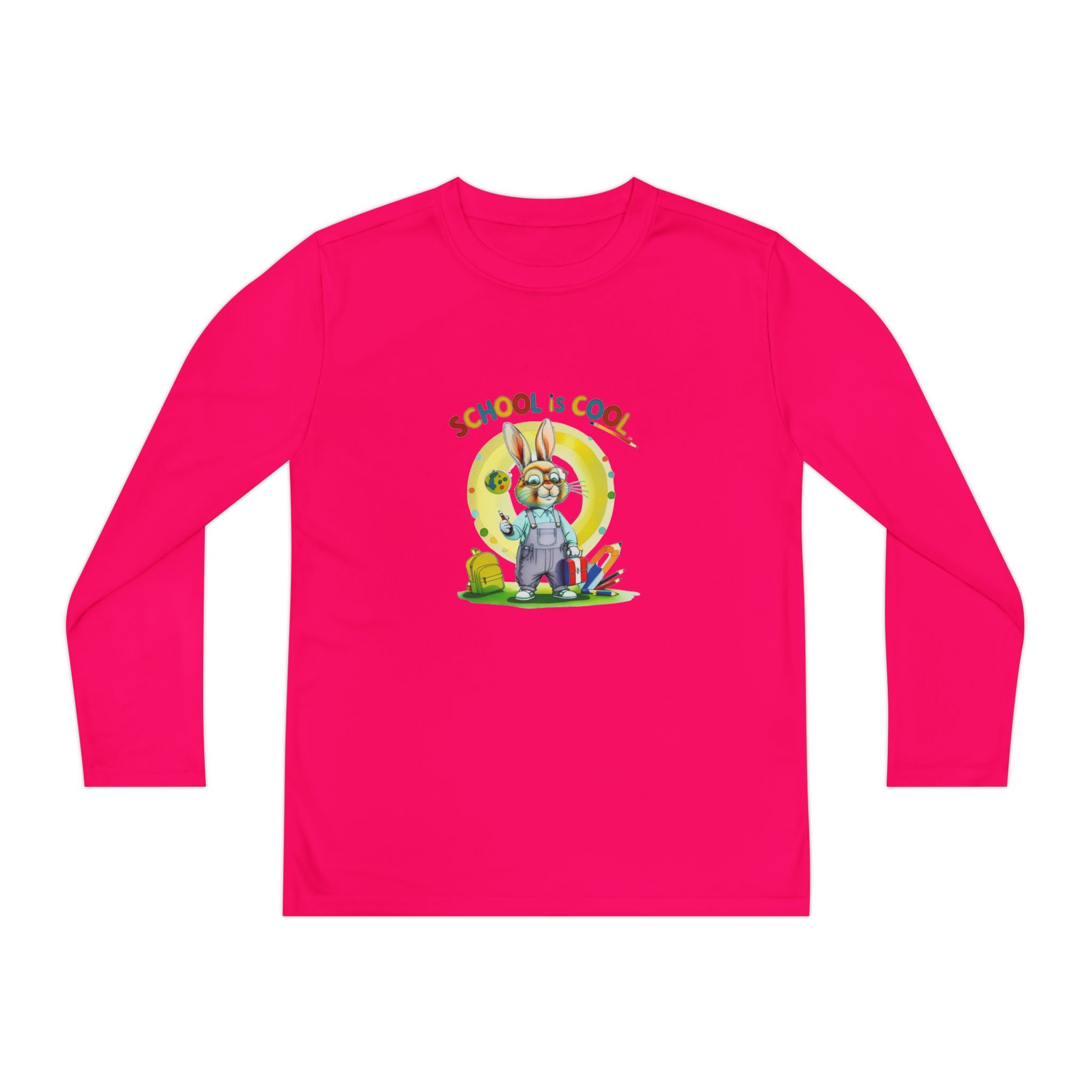 School is Cool Youth Long Sleeve Competitor Tee
