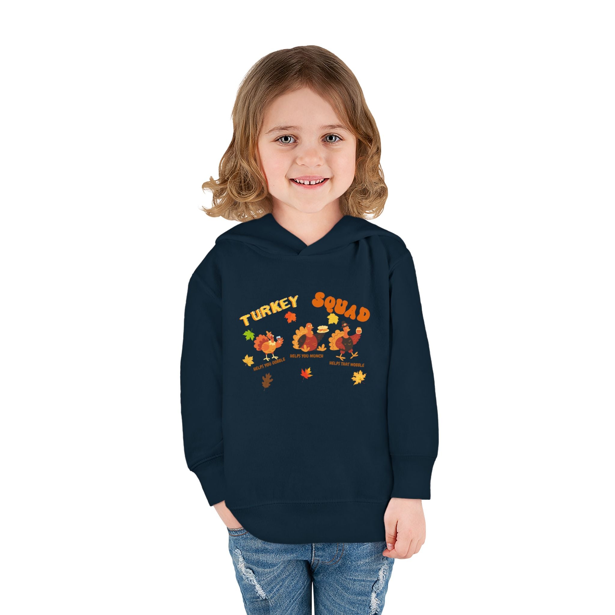 Turkey Squad Toddler Pullover Fleece Hoodie