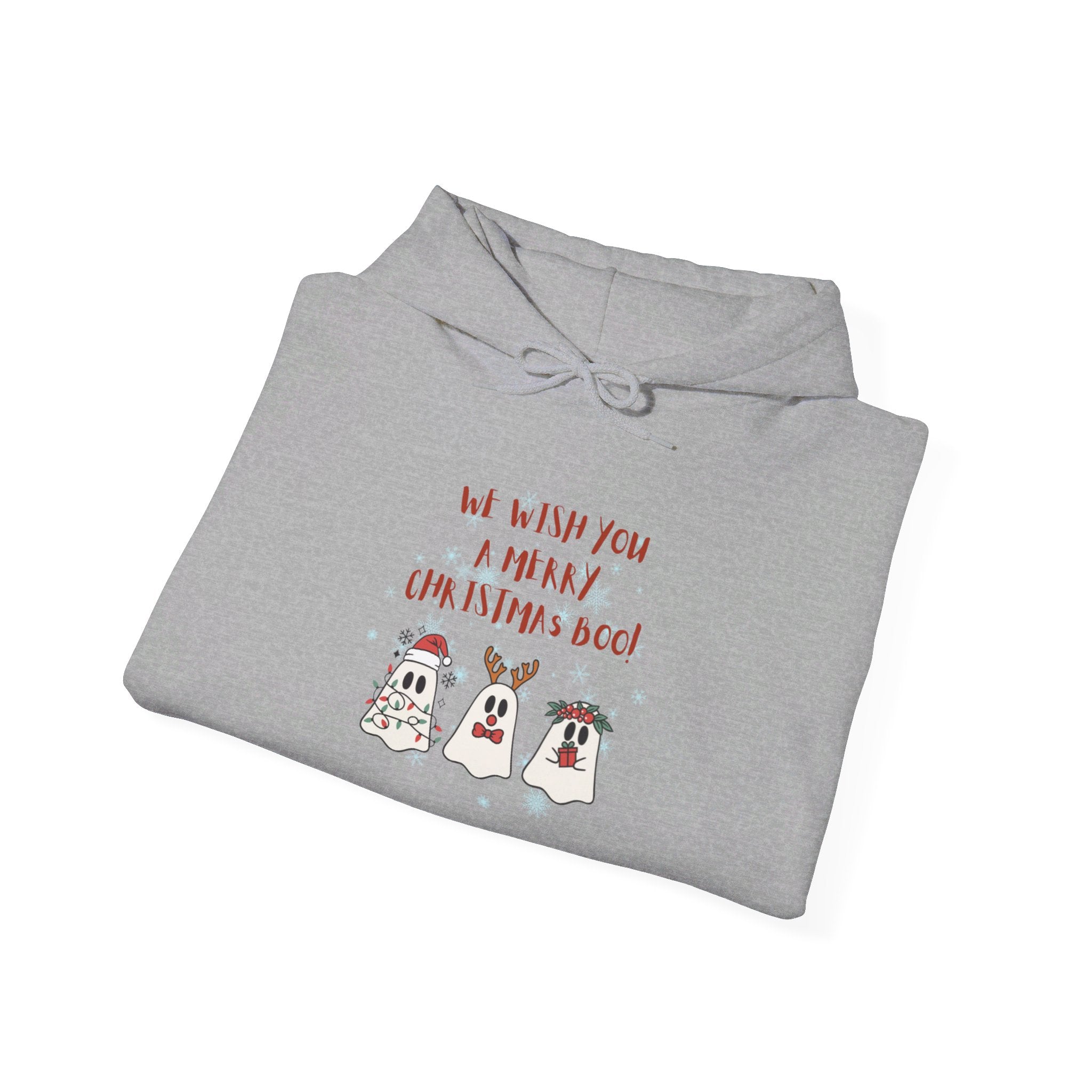 We Wish You A Merry Christmas Boo Unisex Heavy Blend™ Hooded Sweatshirt
