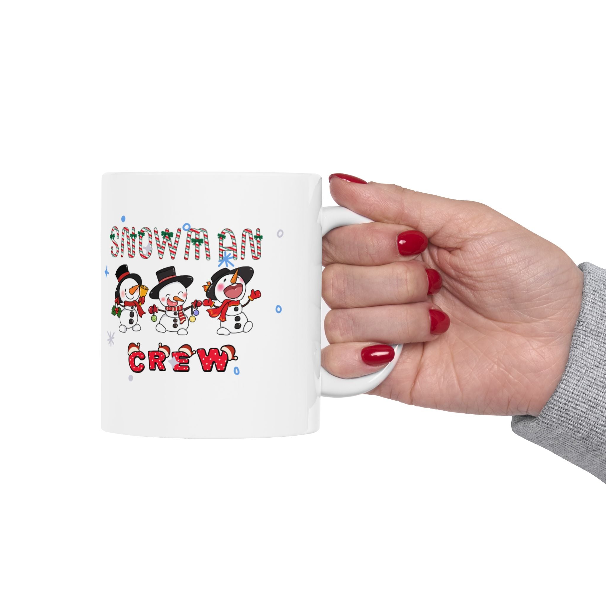 Snowman Crew Ceramic Mug, (11oz, 15oz)