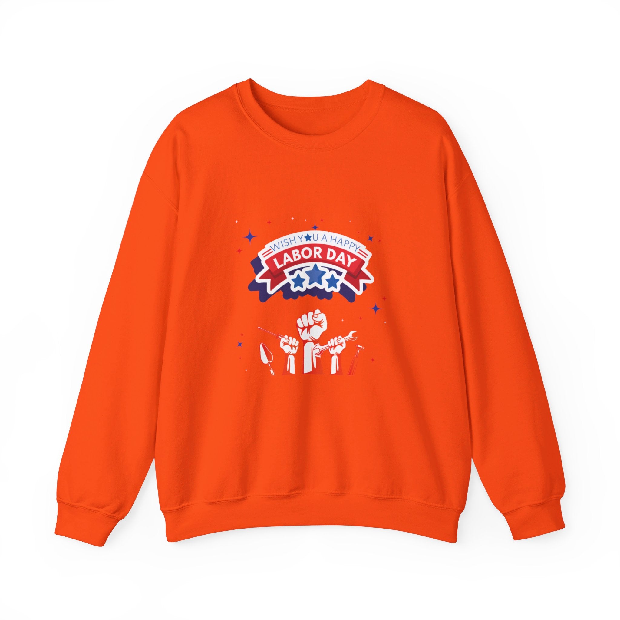 Wish U A Happy Labor Day Unisex Heavy Blend™ Crewneck Sweatshirt