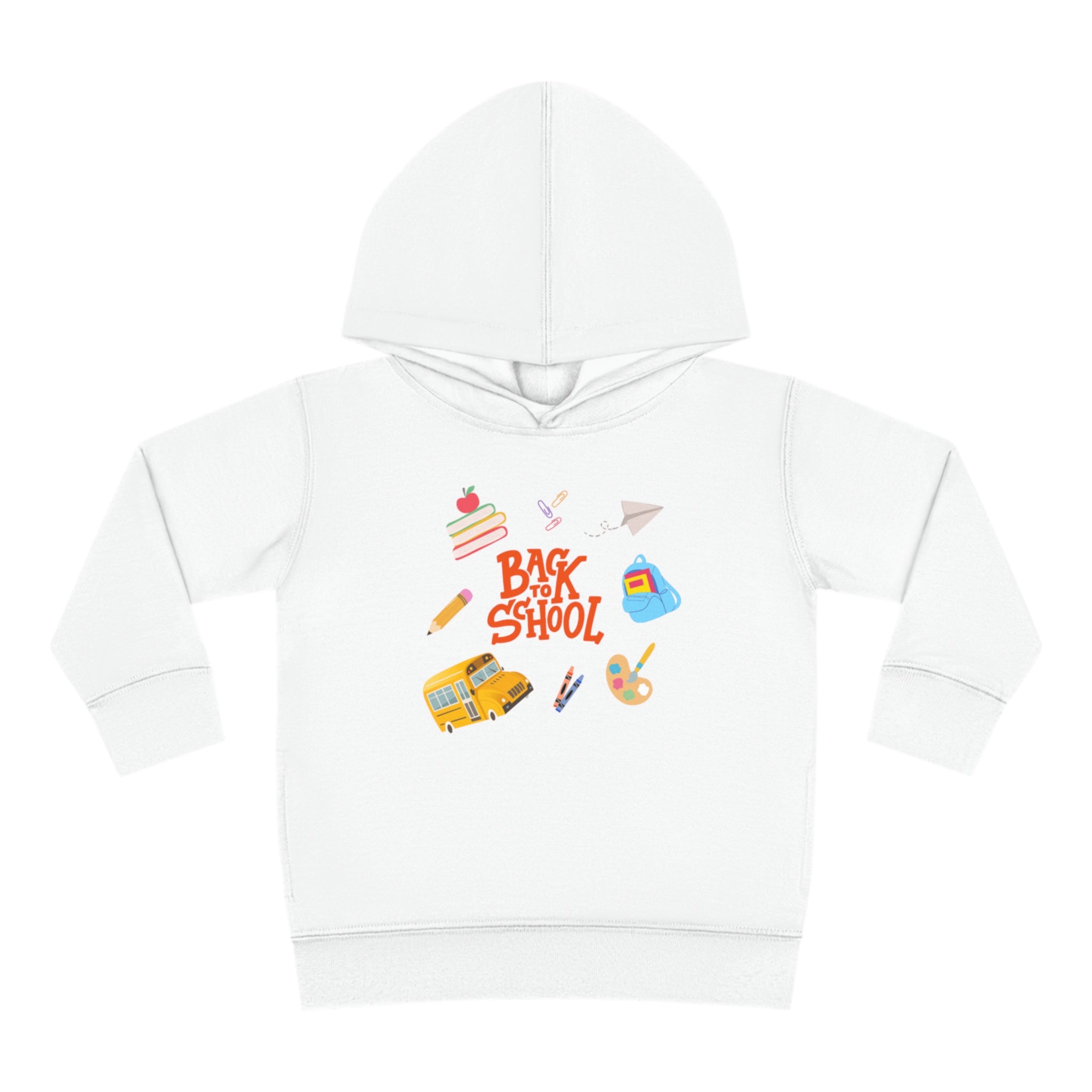 Back To School Time Toddler Pullover Fleece Hoodie