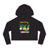 Rolling With My Gnomies Cropped Hooded Sweatshirt for Women | Trendy Spring Fashion