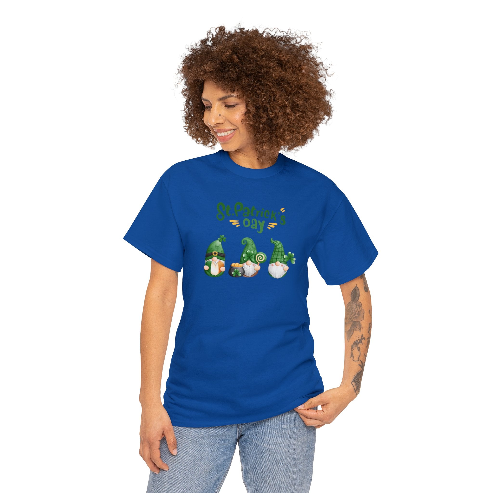 St. Patty's Day Gnome Unisex Heavy Cotton Tee