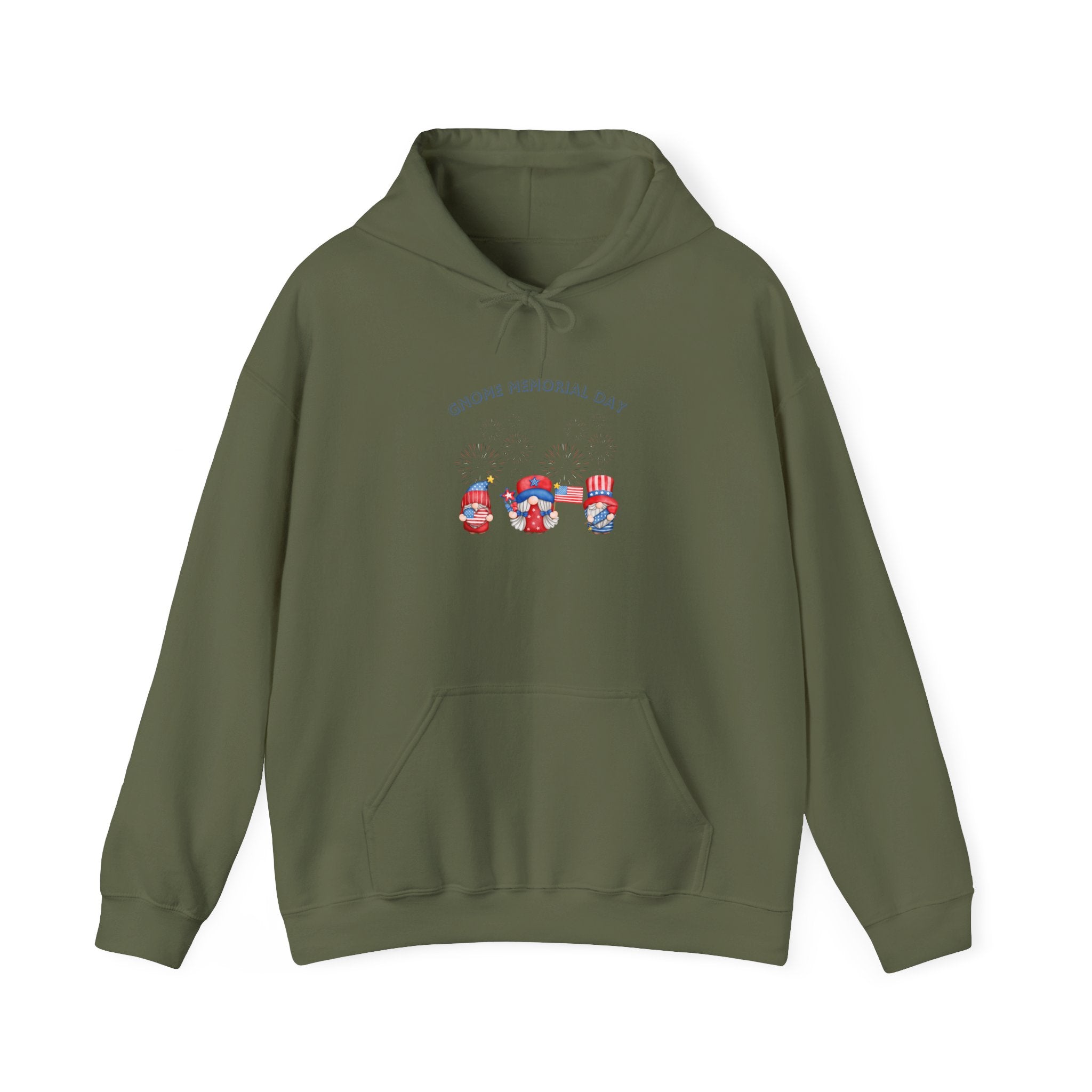 Gnome Memorial Day Hooded Sweatshirt
