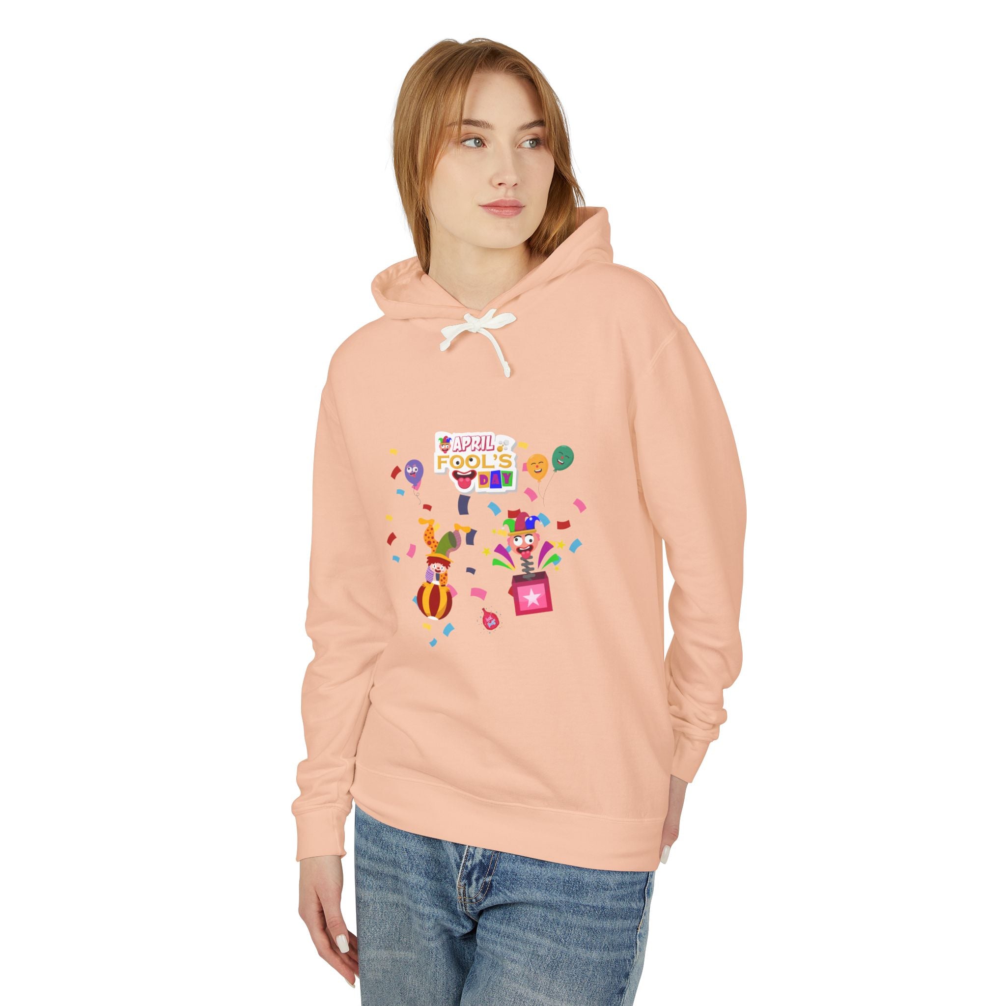 All April Fool's Day Unisex Lightweight Hooded Sweatshirt
