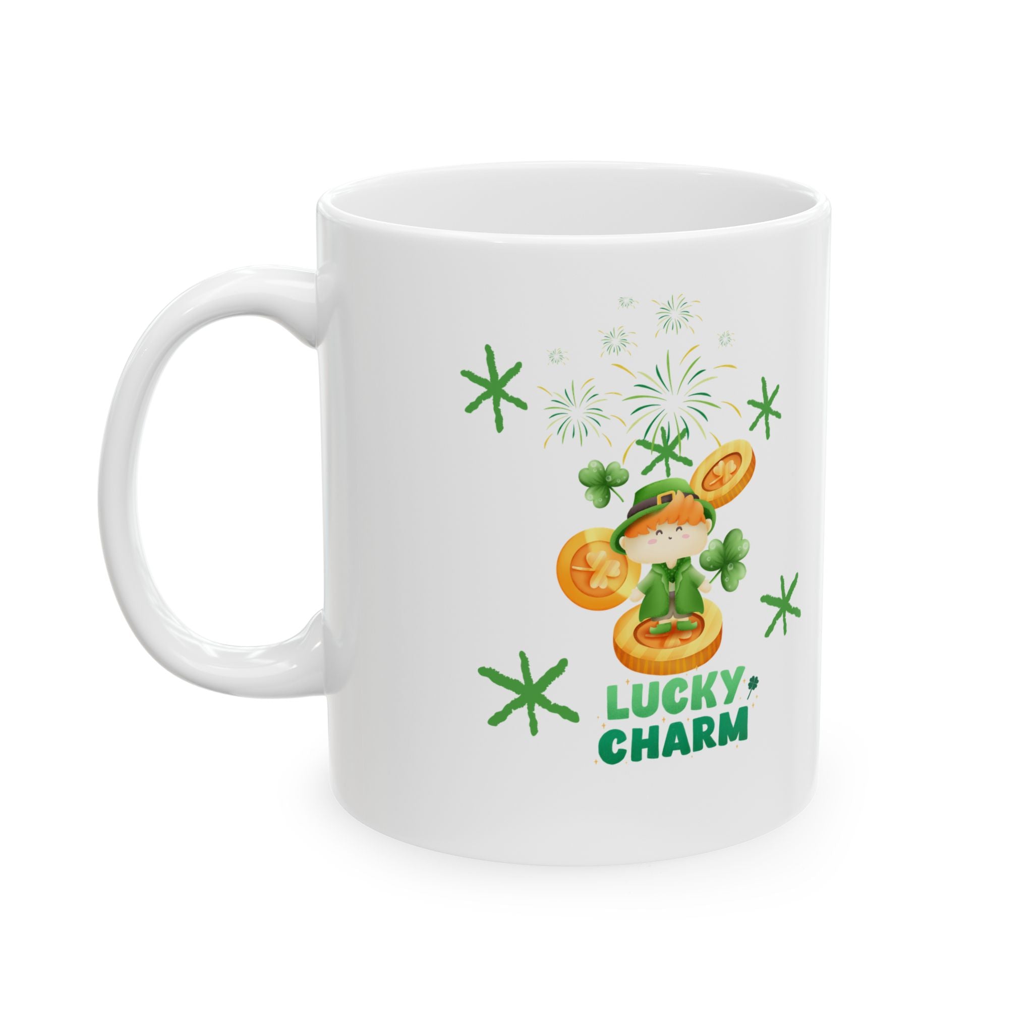 Lucky Charm Ceramic Coffee Mug, 11oz & 15oz