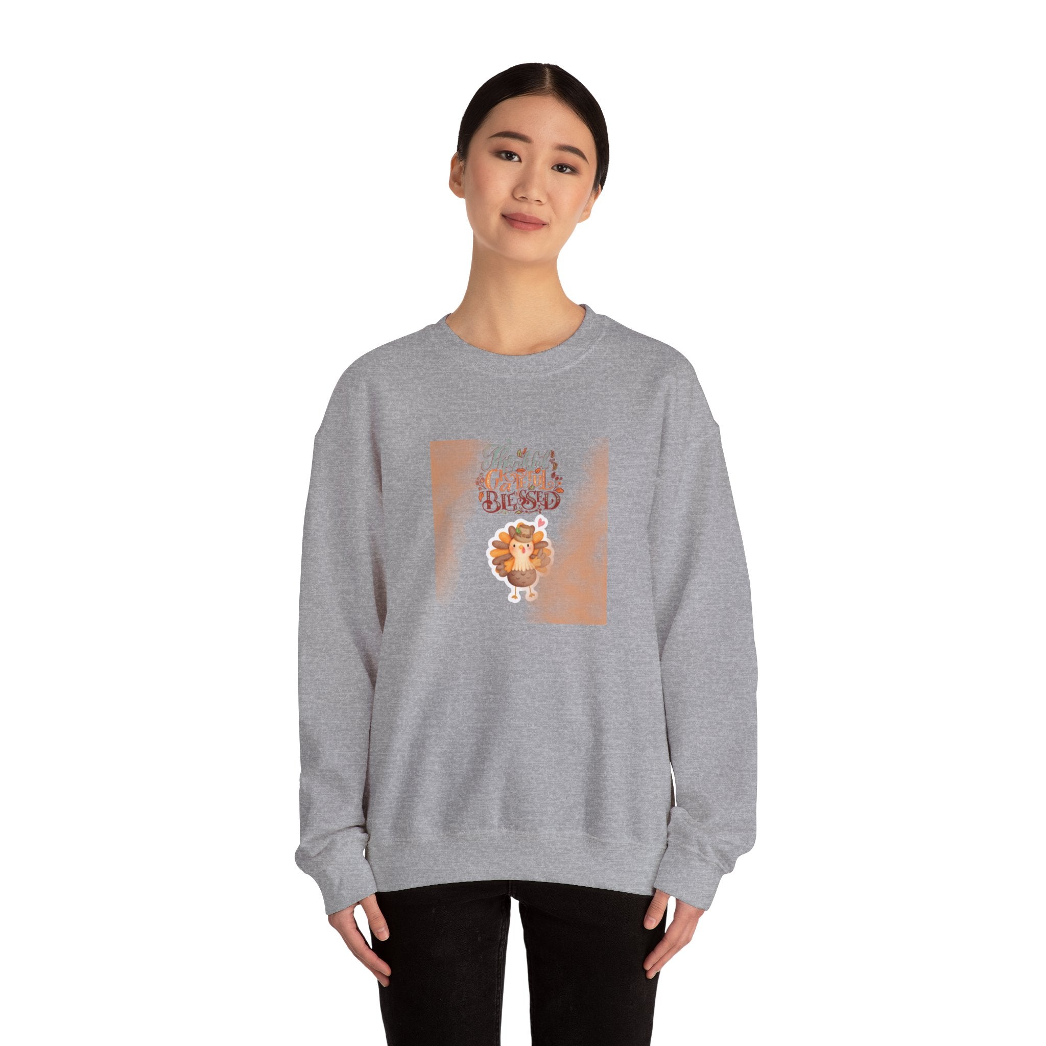 Thankful Grateful Blessed Unisex Heavy Blend™ Crewneck Sweatshirt