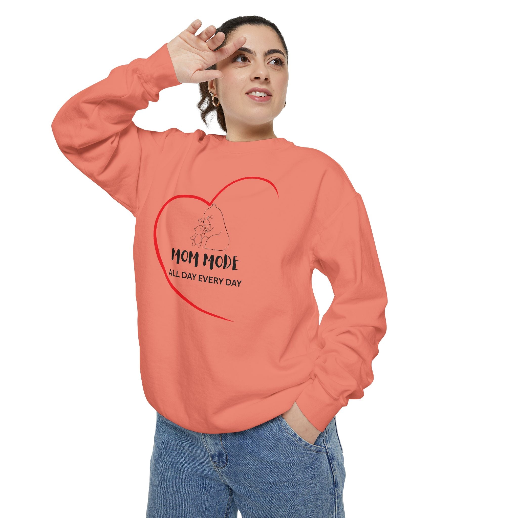 Mom Mode Garment-Dyed Sweatshirt