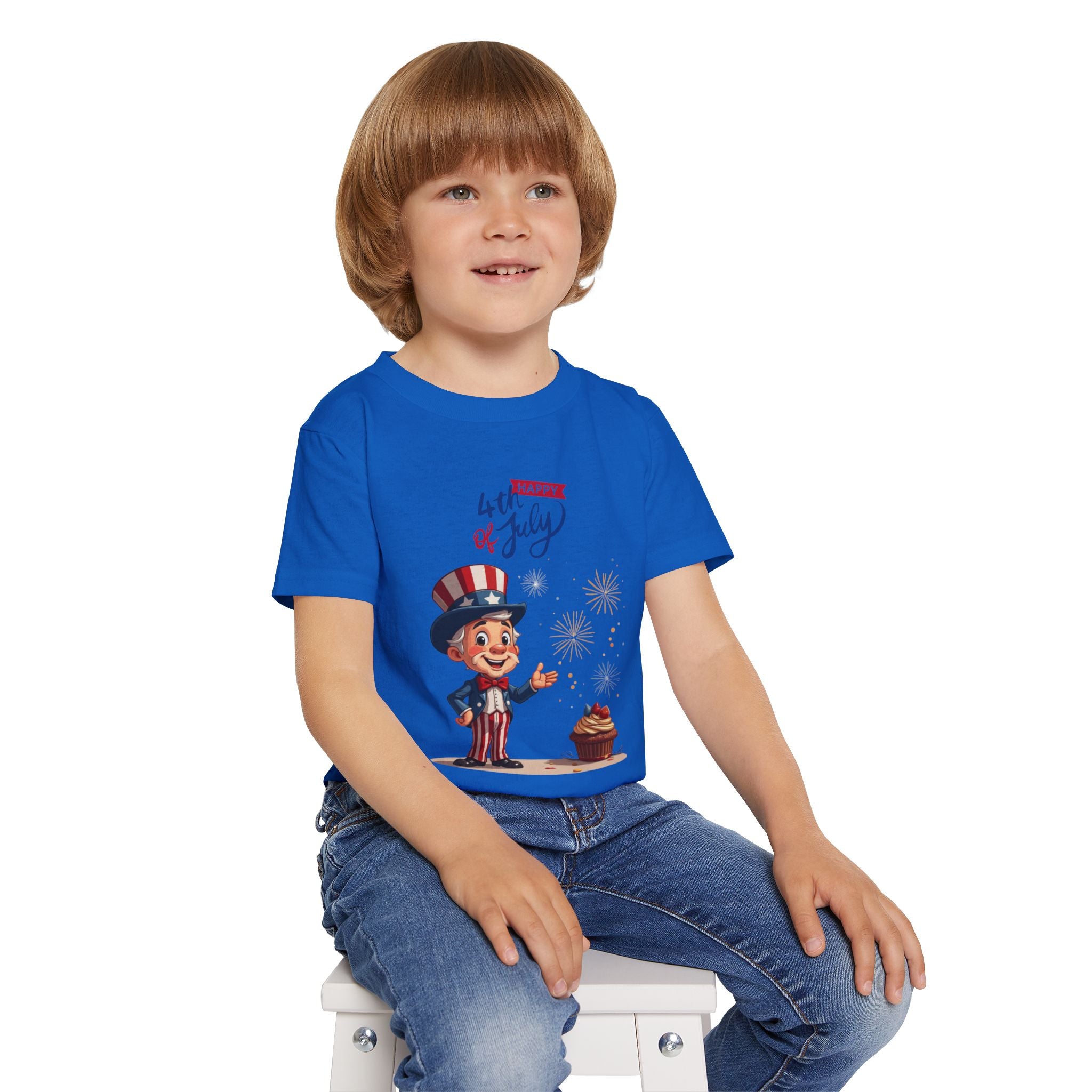 Uncle Sam Happy 4th of July Toddler T-Shirt