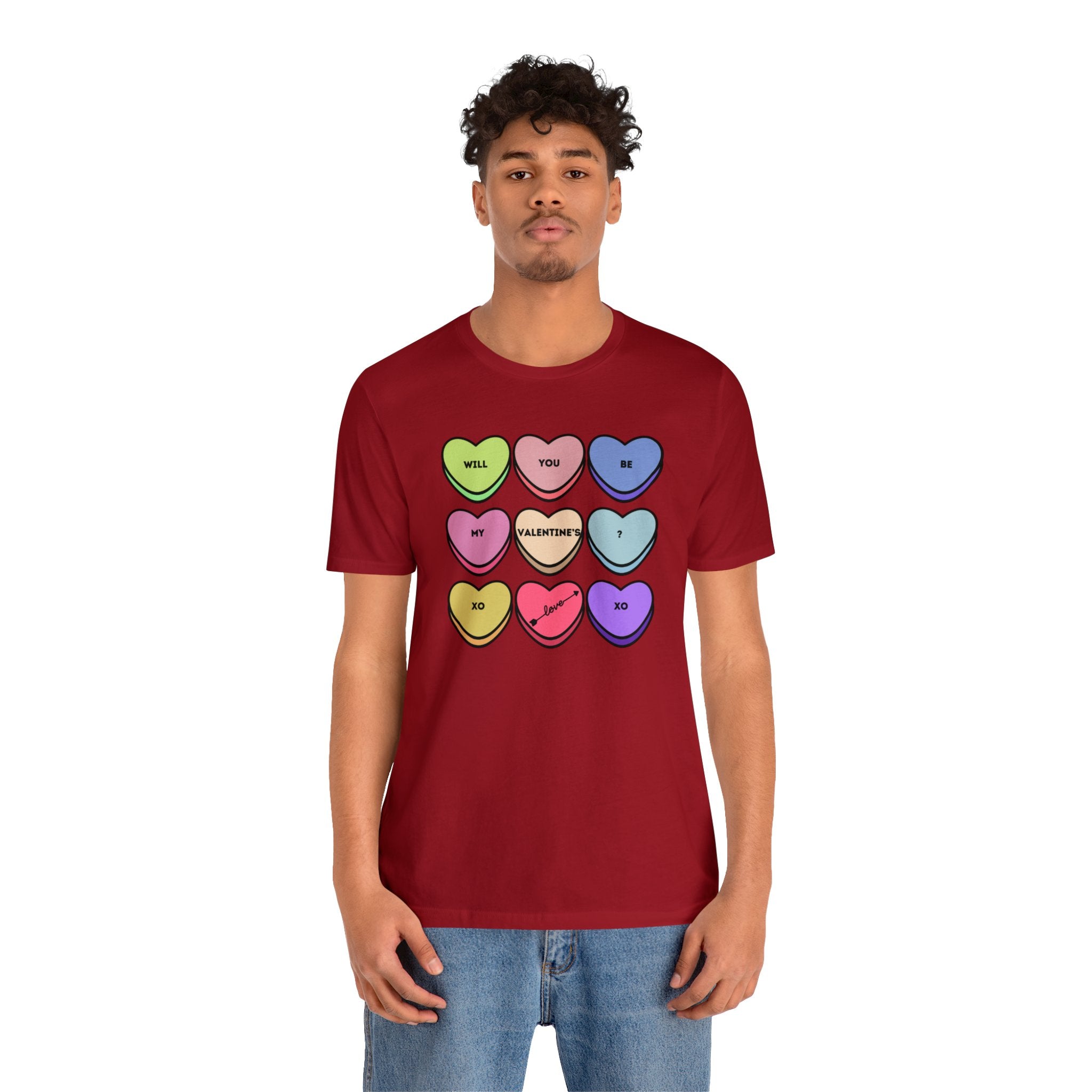 Will You Be My Valentine? Unisex Jersey Short Sleeve Tee
