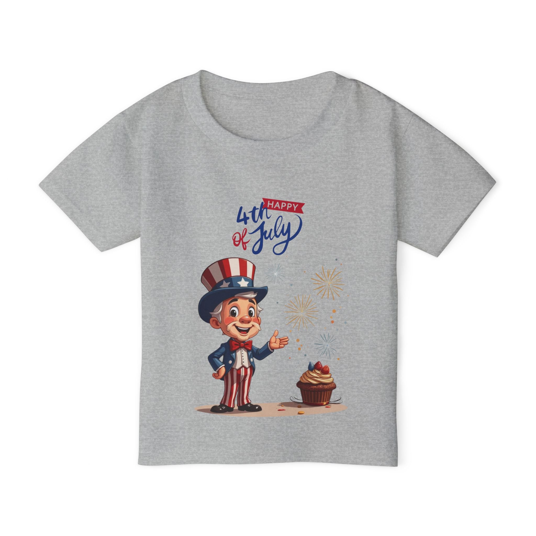 Uncle Sam Happy 4th of July Toddler T-Shirt