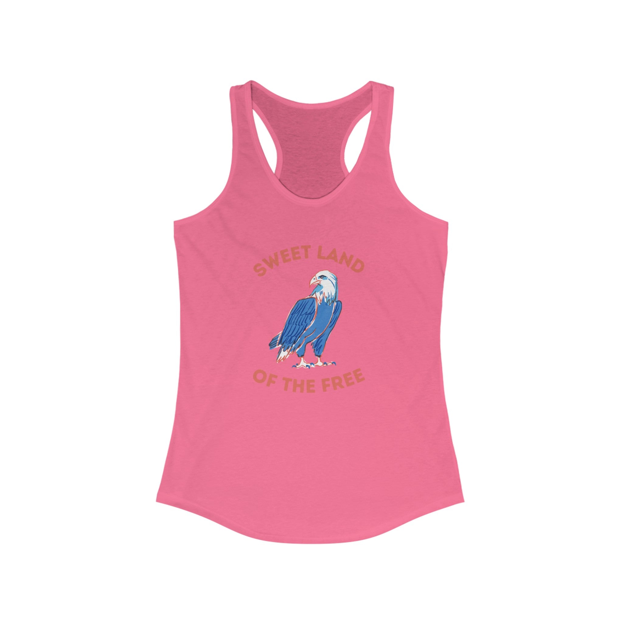 Sweet Land Of The Free Women's Ideal Racerback Tank