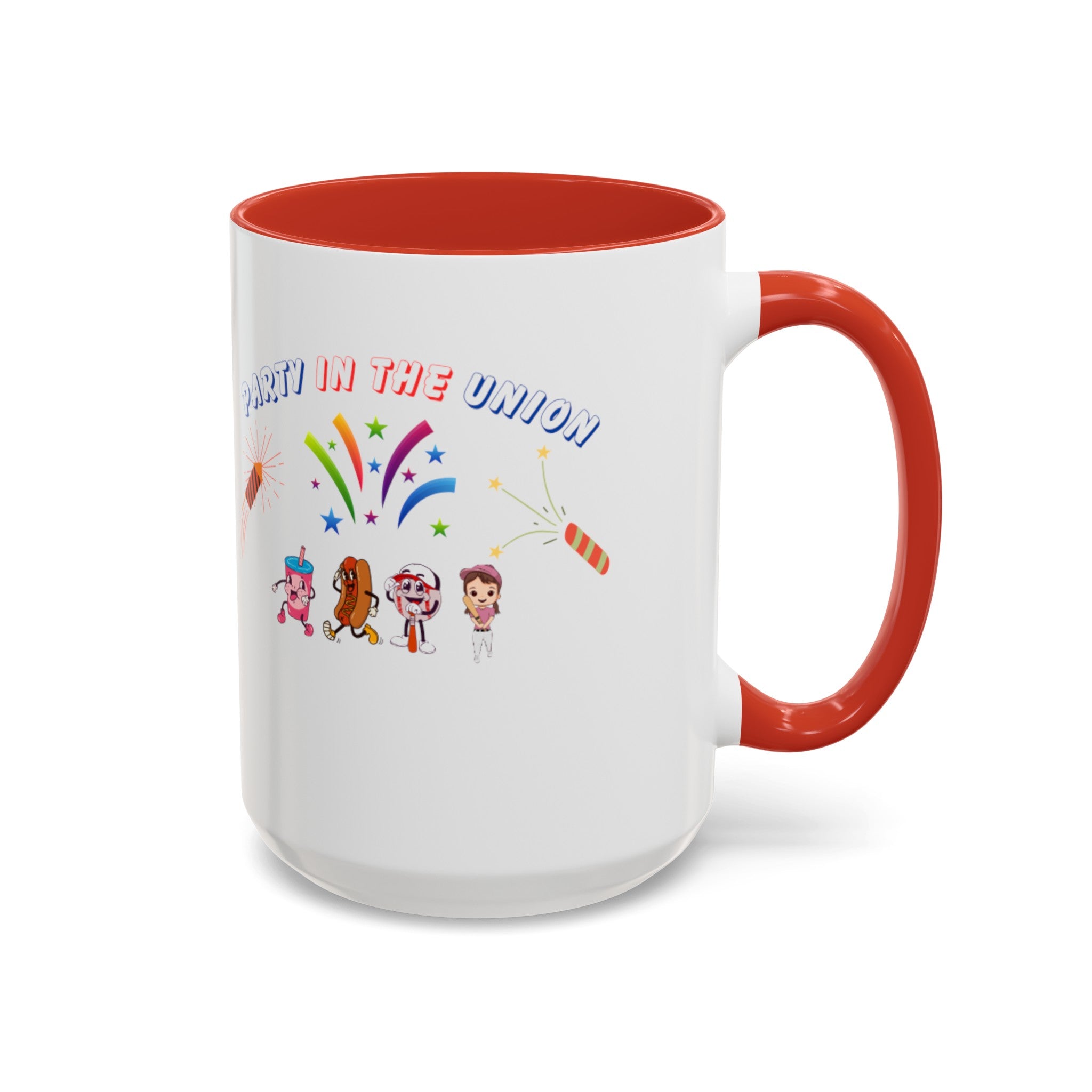 Party In The Union Accent Coffee Mug (11, 15oz)