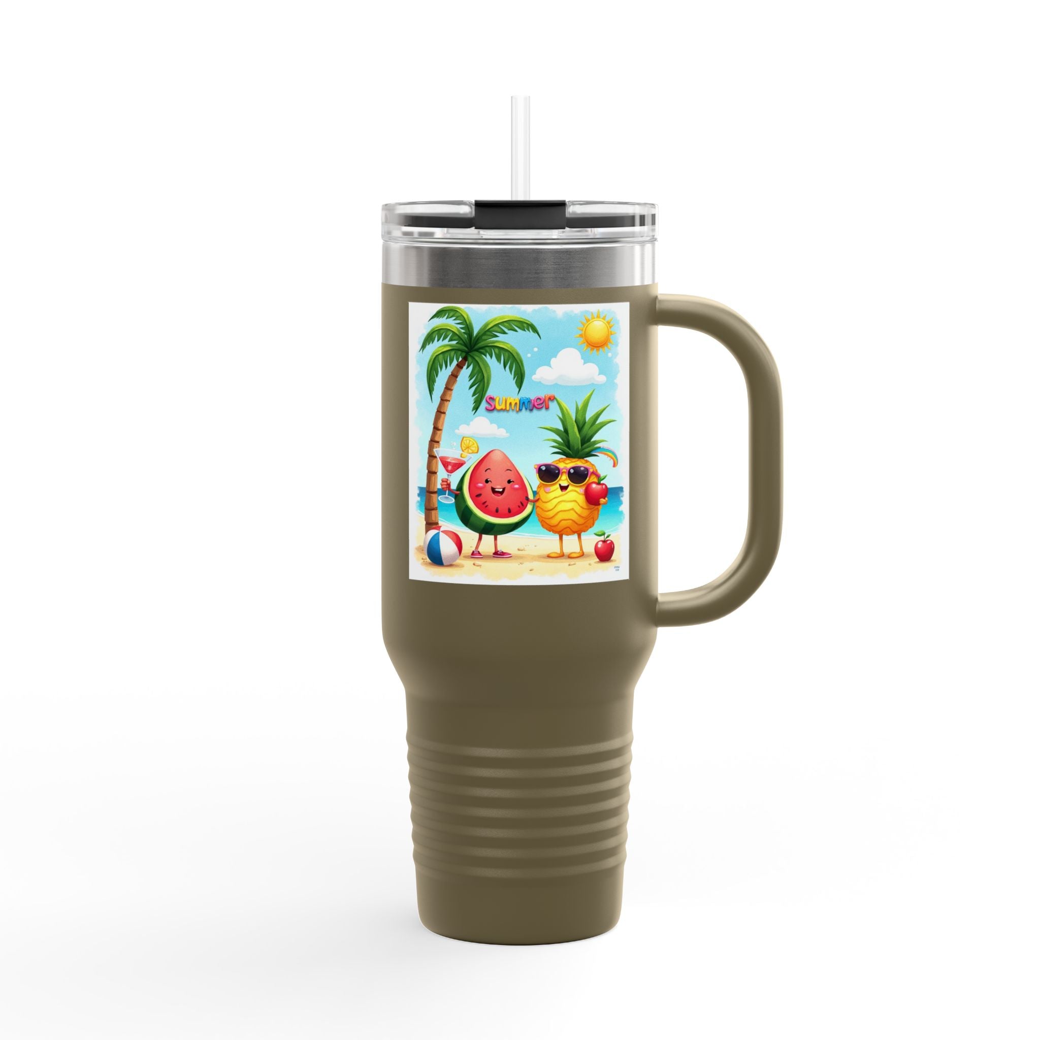 Summer Cool Insulated Travel Mug, 40oz.