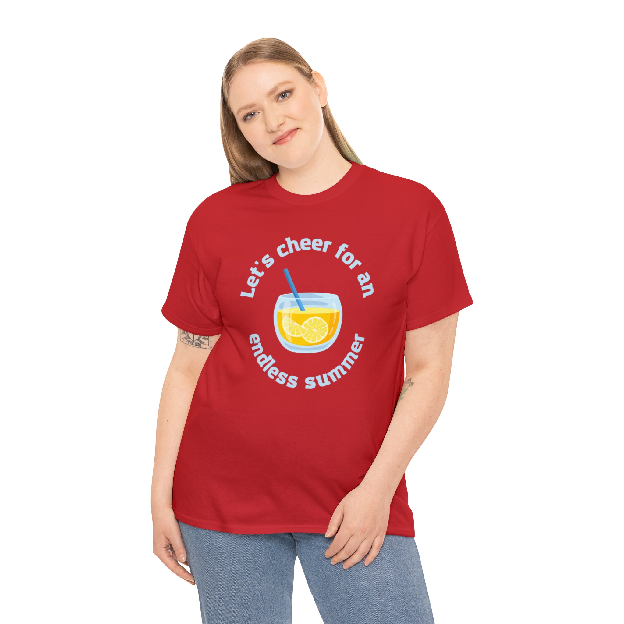 Let's Cheer For An Endless Summer Unisex Heavy Cotton Tee
