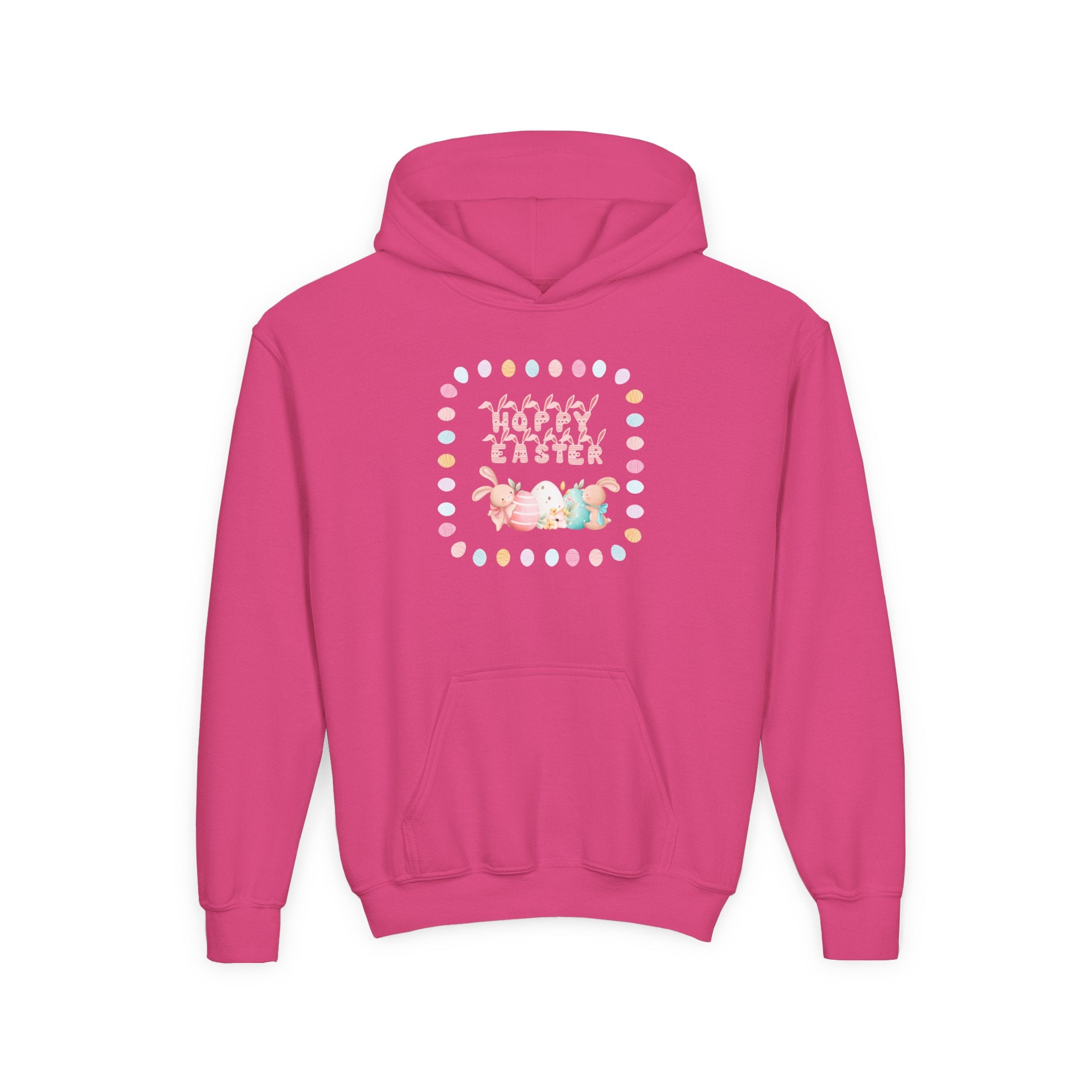 Hoppy Easter Youth Hooded Sweatshirt