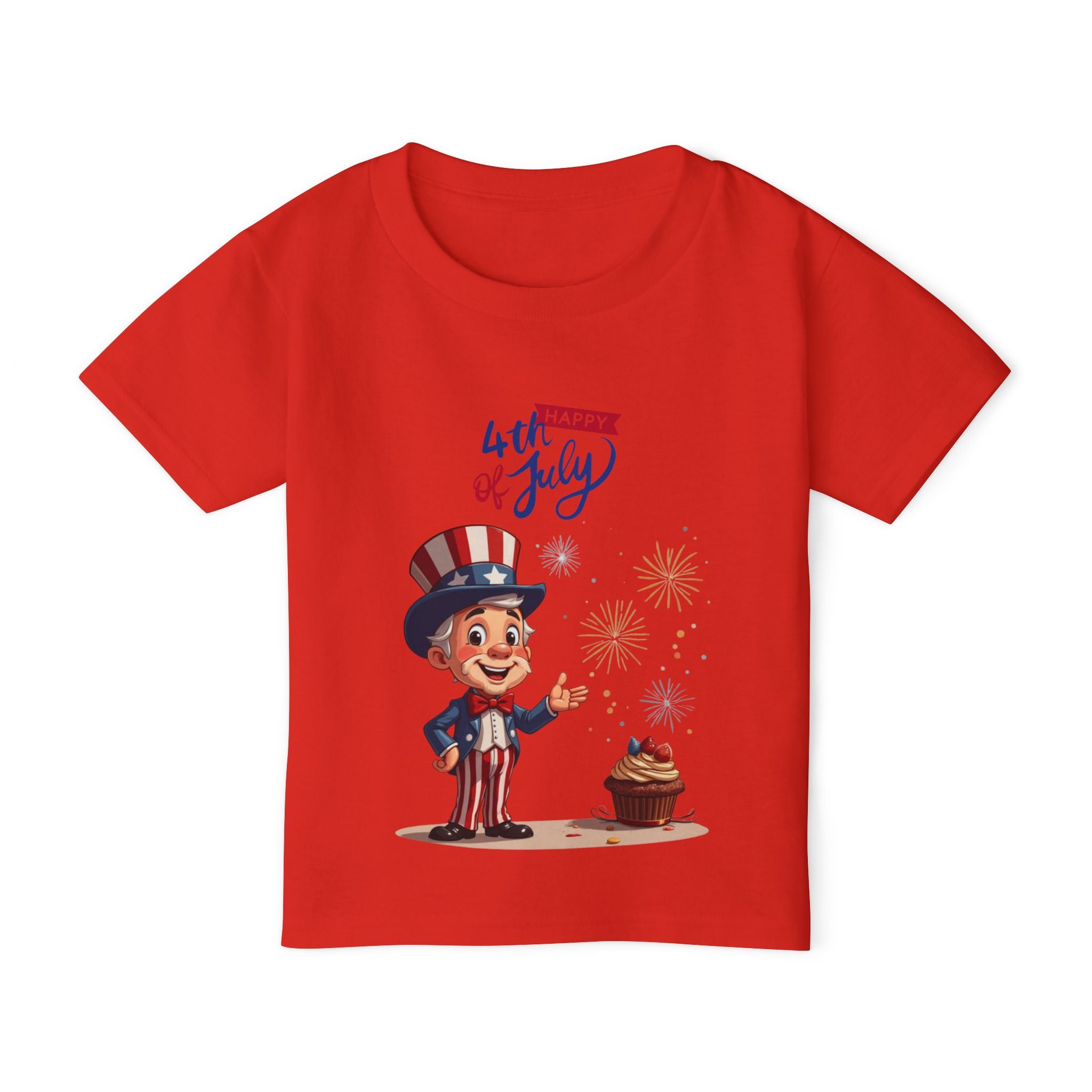 Uncle Sam Happy 4th of July Toddler T-Shirt
