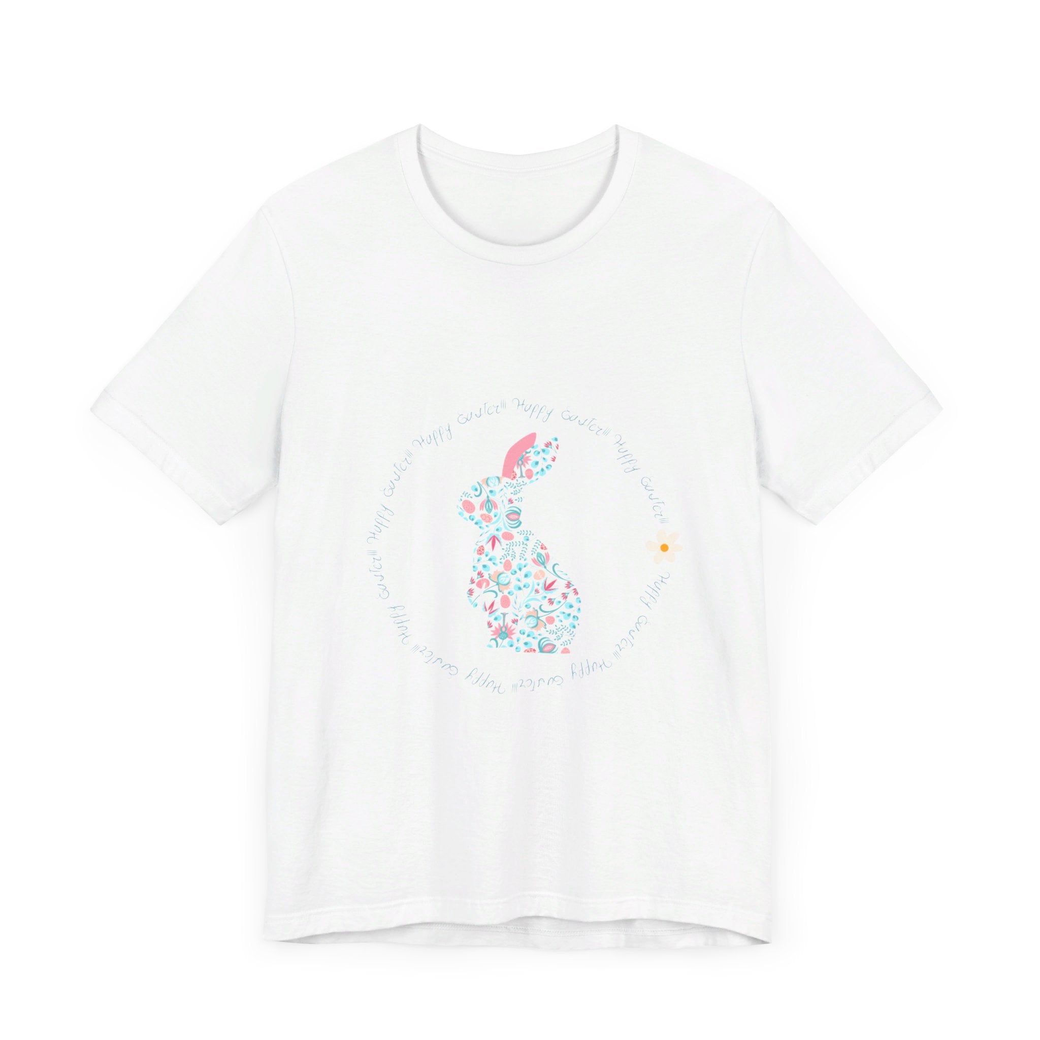 Happy Easter Rabbit Day Unisex Jersey Short Sleeve Tee