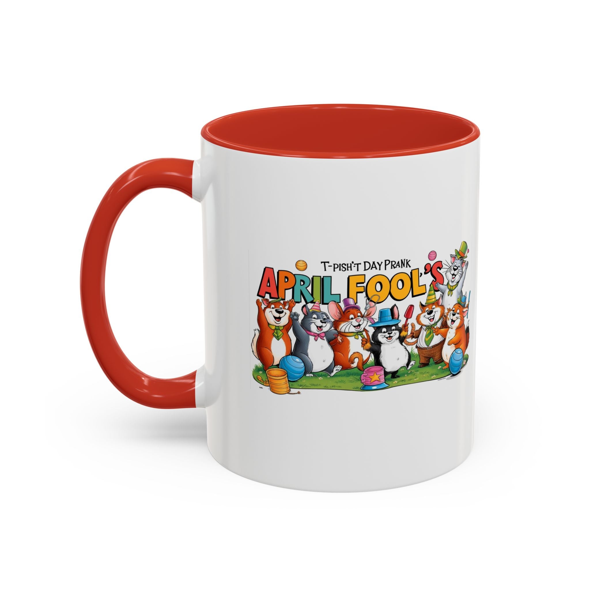 T-Pish'-T Day Prank Accent Coffee Mug