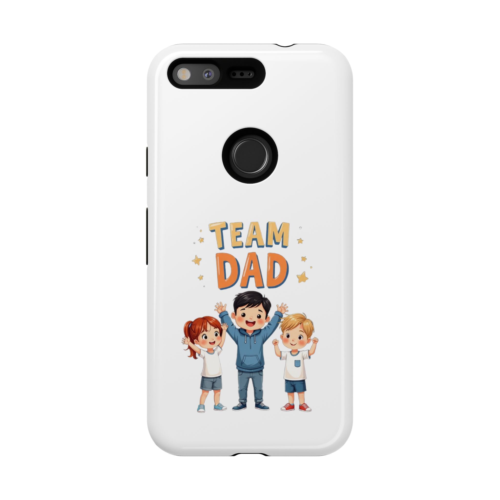 Team Dad Phone Case, Fun Gift for Fathers, Durable Phone Protector, Cute Dad Team Merchandise, Father's Day Special