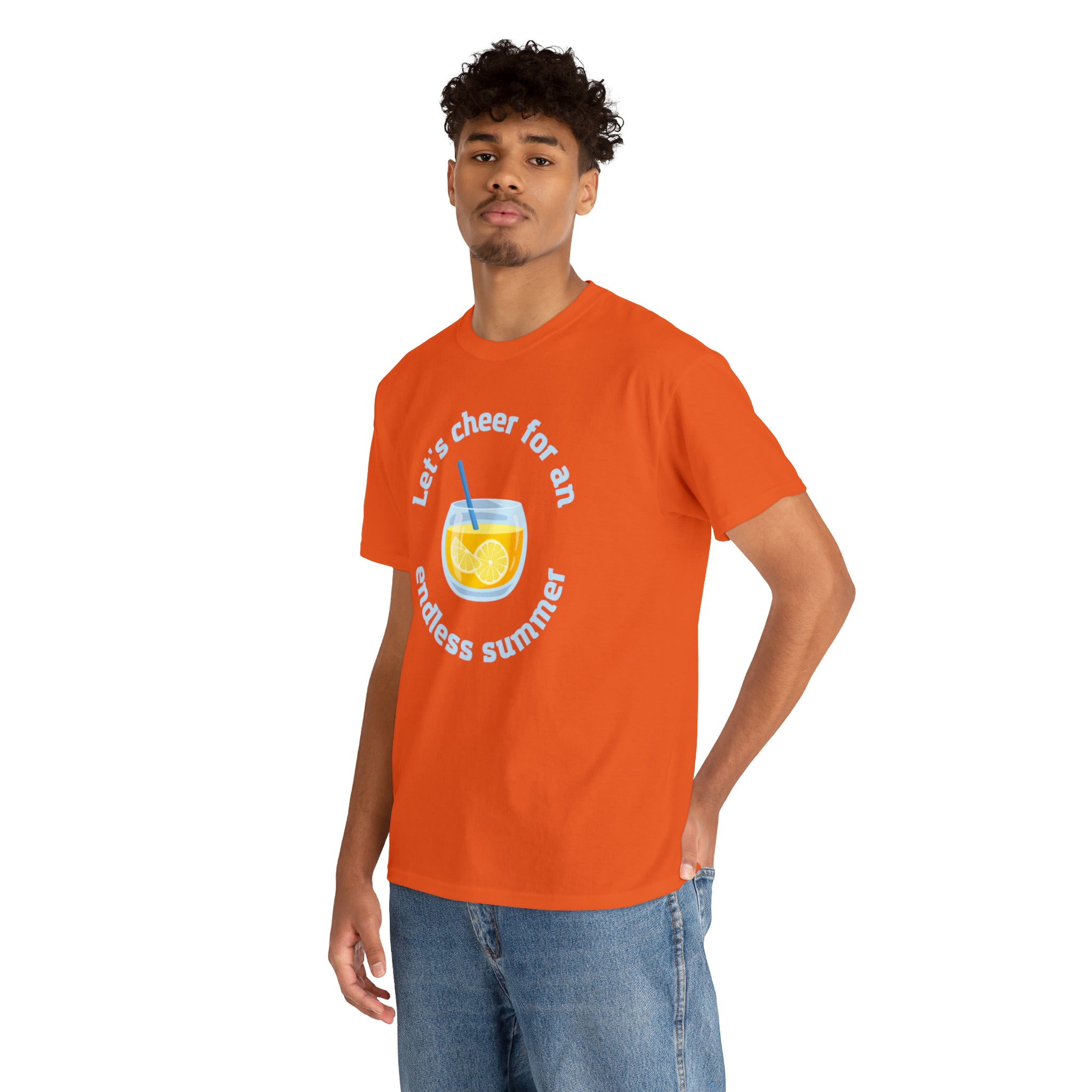 Let's Cheer For An Endless Summer Unisex Heavy Cotton Tee