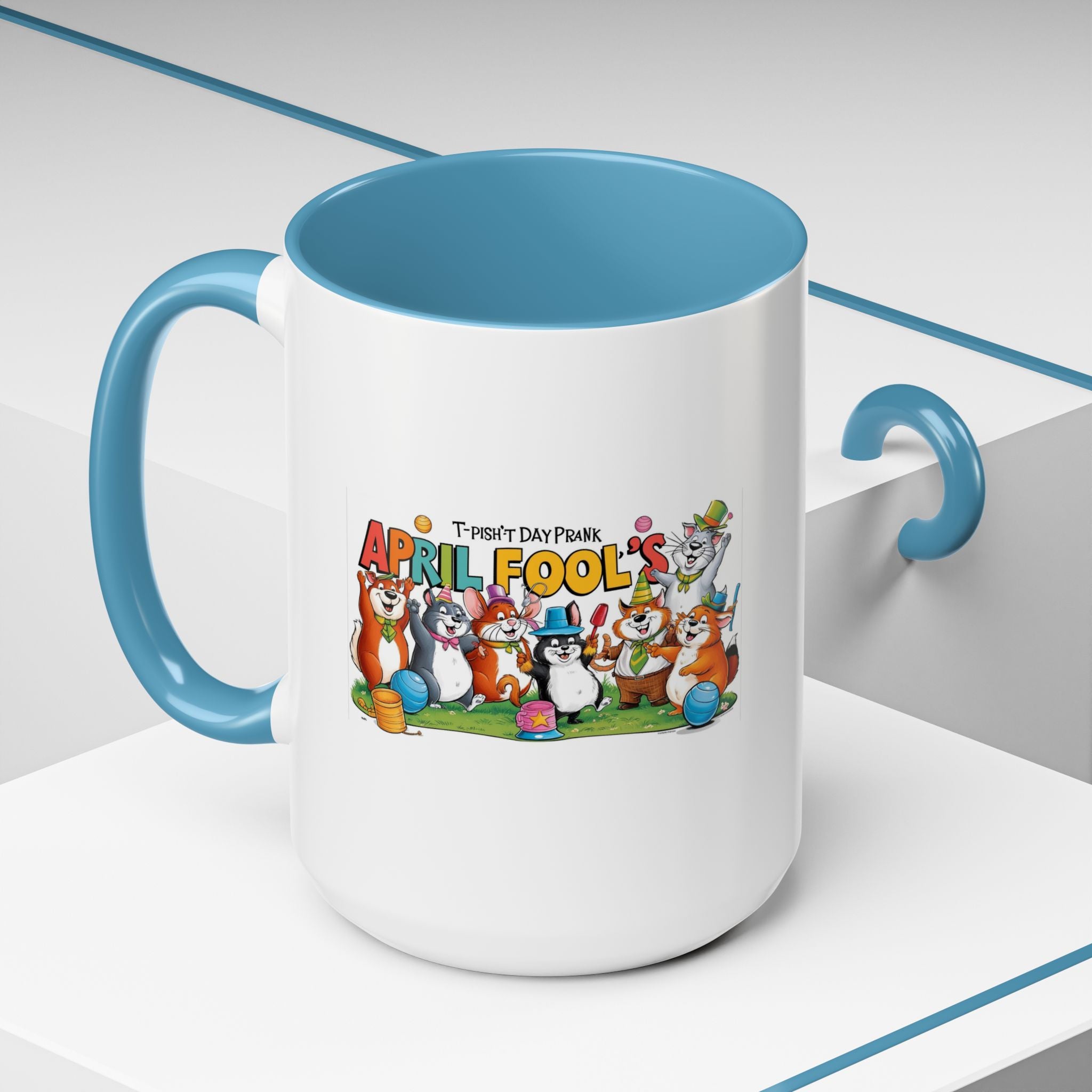 T-Pish'-T Day Prank Accent Coffee Mug