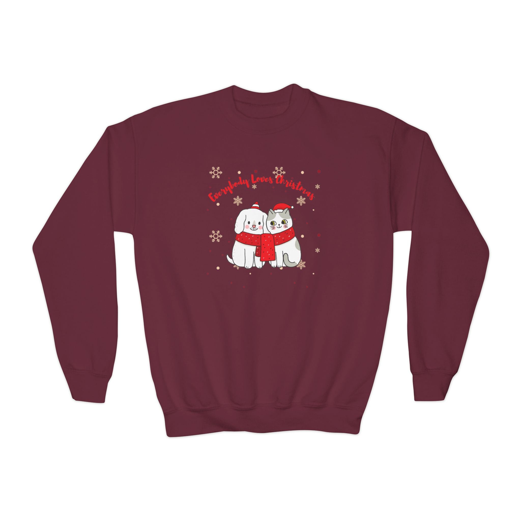Everybody Love Christmas Youth Crewneck Sweatshirt