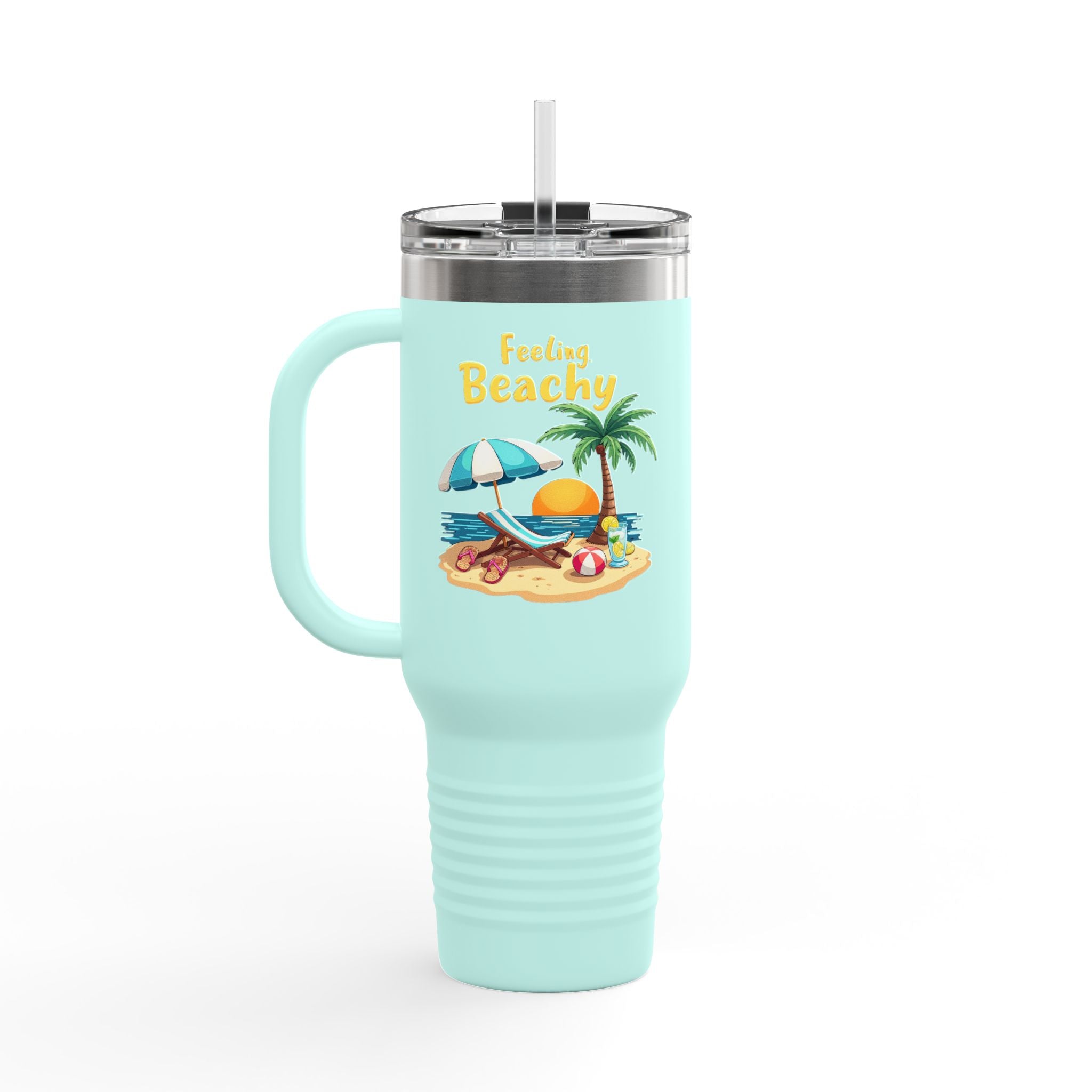 Feeling Beachy Insulated Travel Mug, 40oz
