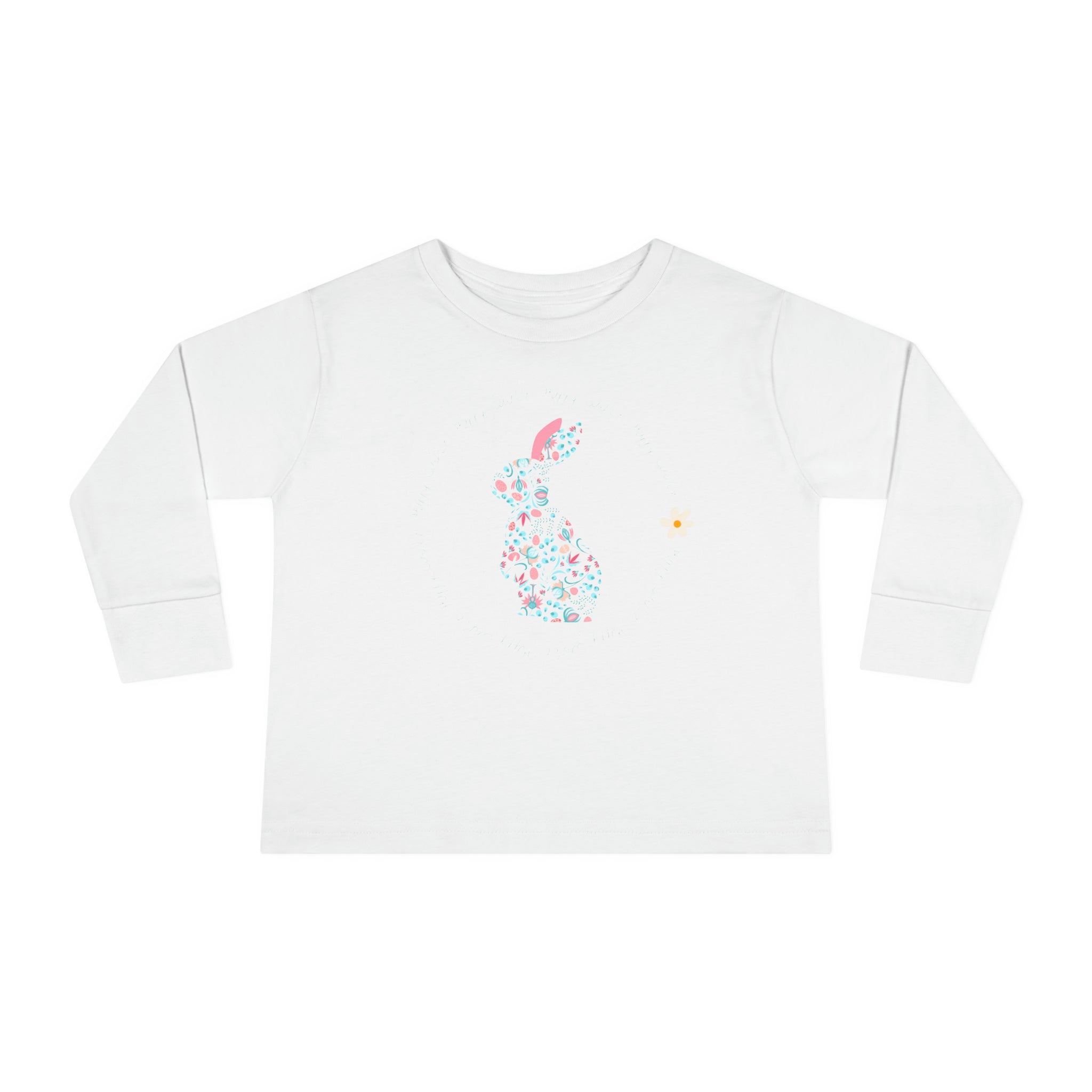 Happy Easter Rabbit Day Toddler Long Sleeve Tee