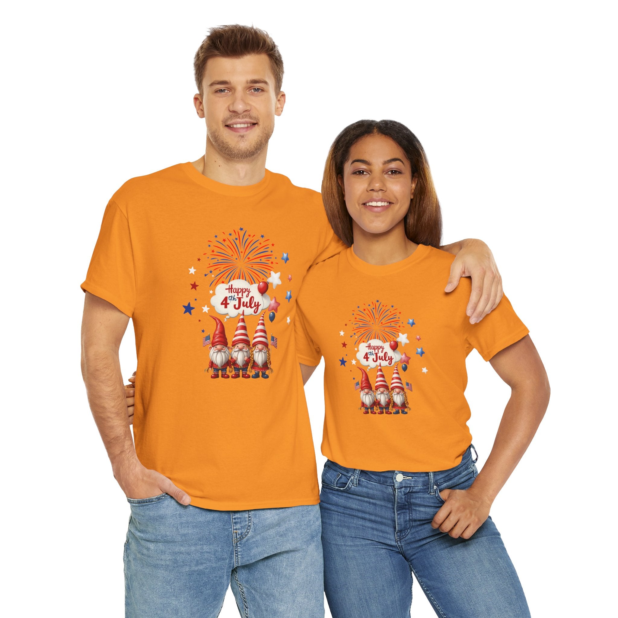Gnome 4th of July Unisex Heavy Common Tee